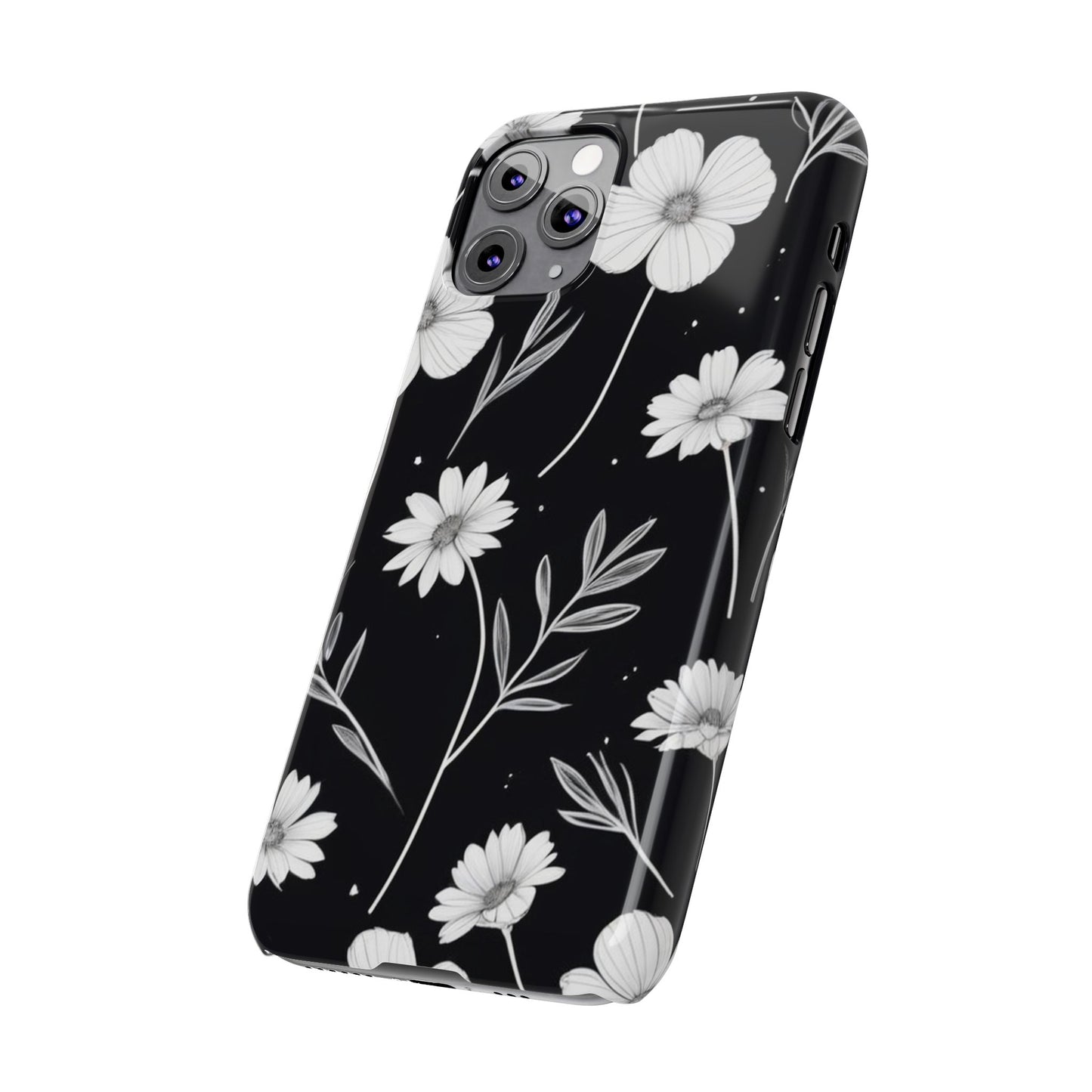 Floral Slim Phone Case for iPhone