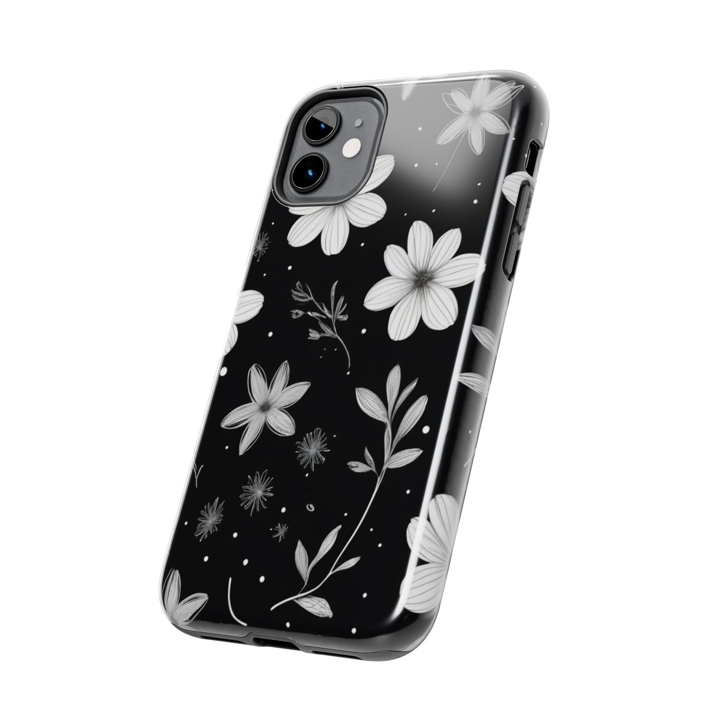 Elegant Floral Tough Phone Case for iPhone 16 15 14 13 12 11 X 8 7 Samsung Galaxy S24 S23 S22 S21