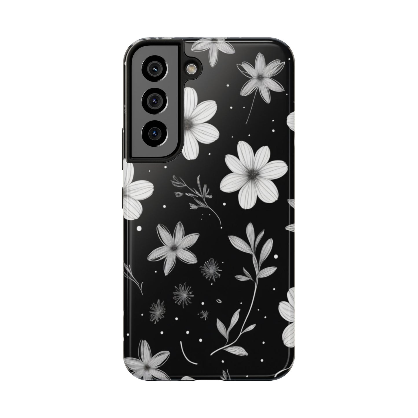 Elegant Floral Tough Phone Case for iPhone 16 15 14 13 12 11 X 8 7 Samsung Galaxy S24 S23 S22 S21