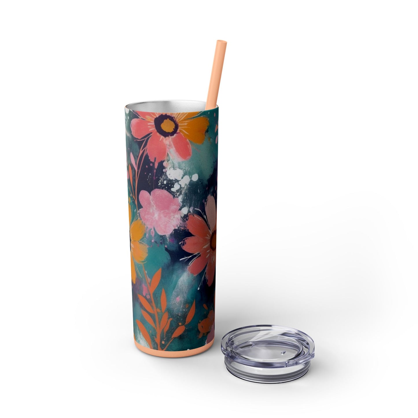 20oz Vibrant Floral Skinny Tumbler
