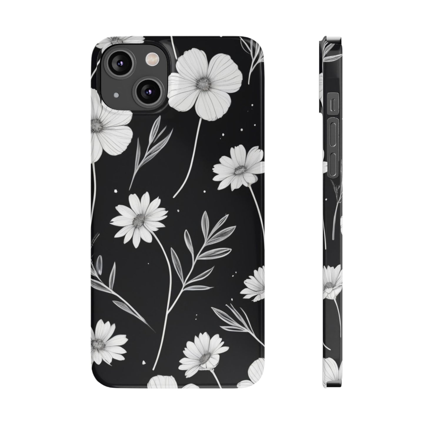 Floral Slim Phone Case for iPhone