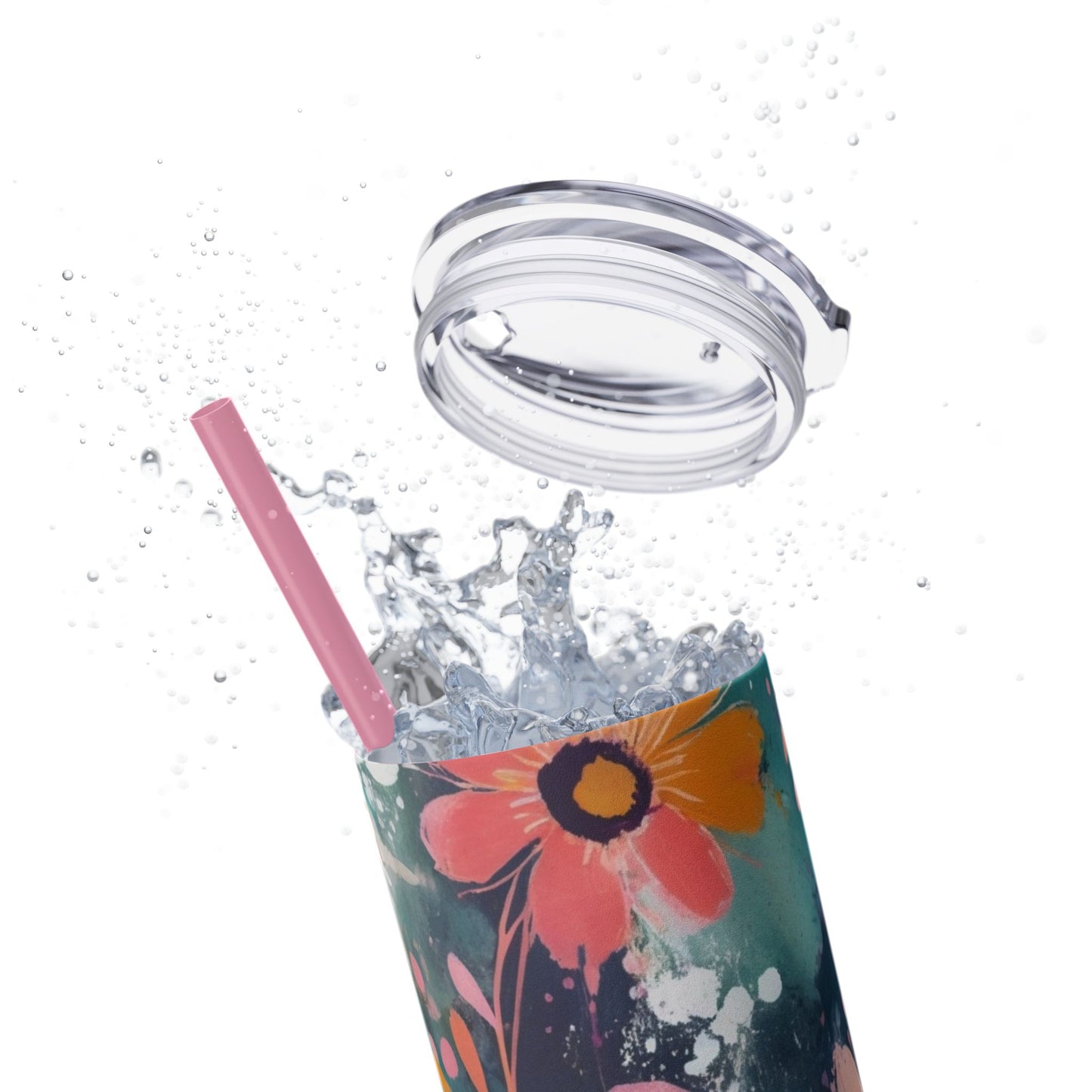 20oz Vibrant Floral Skinny Tumbler