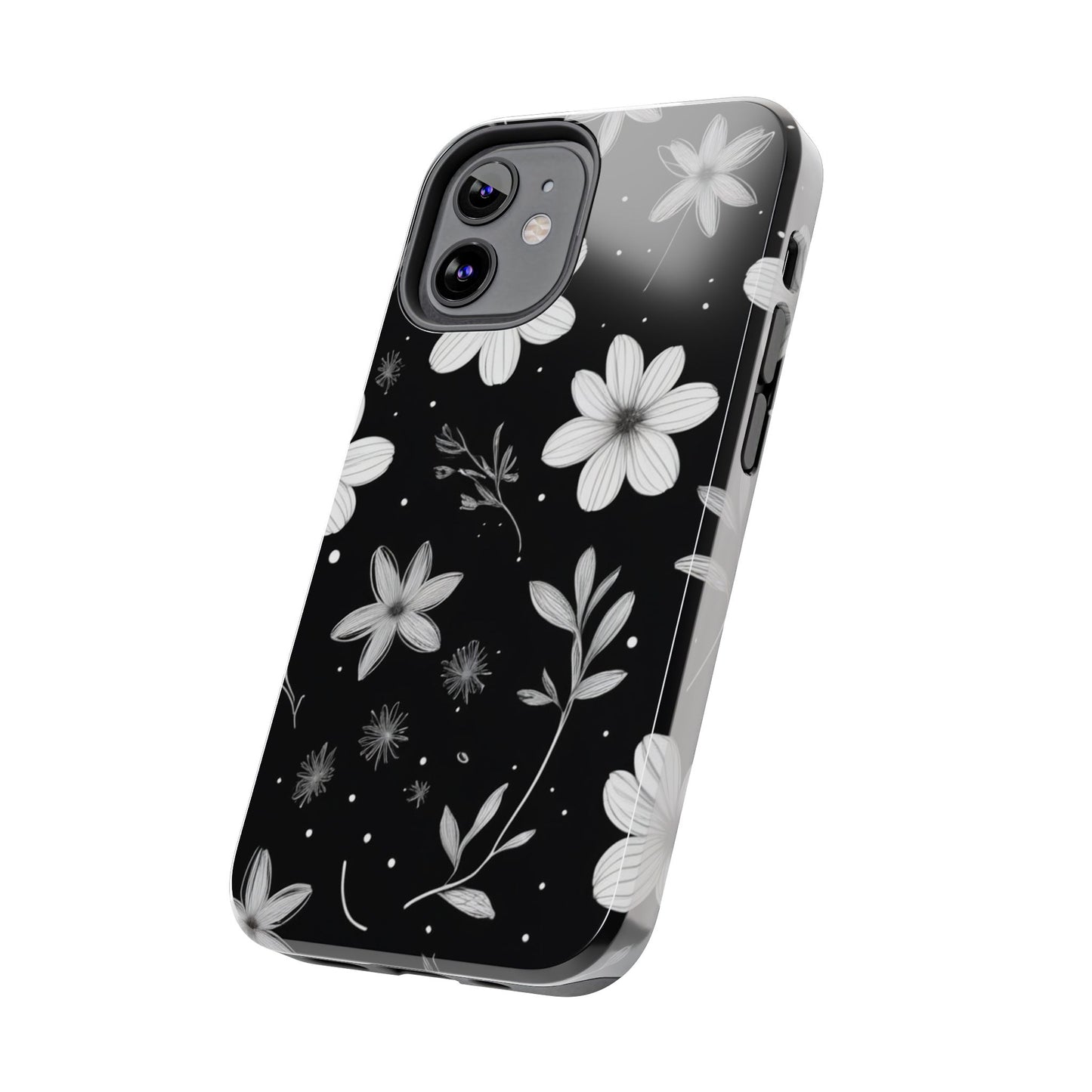 Elegant Floral Tough Phone Case for iPhone 16 15 14 13 12 11 X 8 7 Samsung Galaxy S24 S23 S22 S21