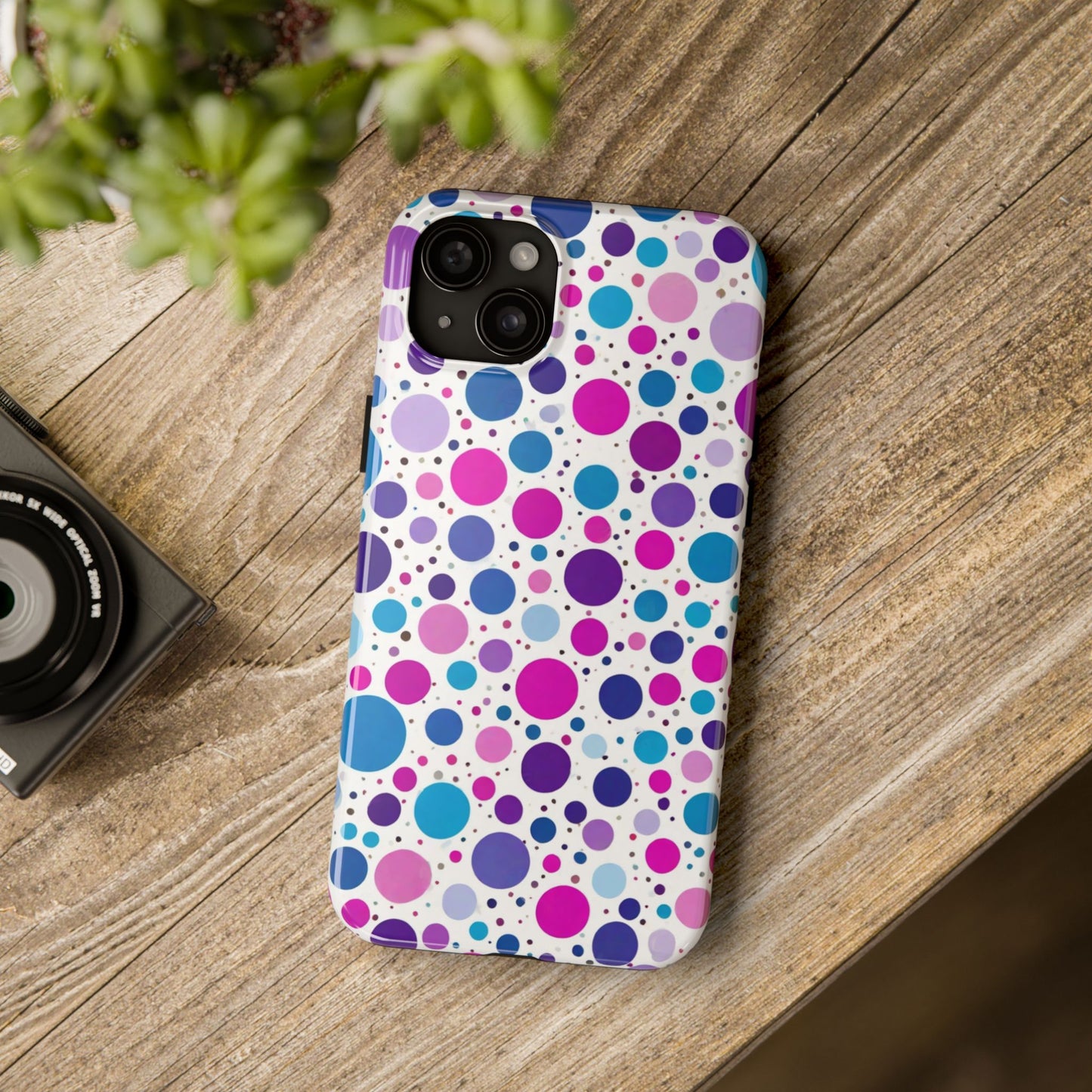Colorful Polka Dot Tough Phone Case