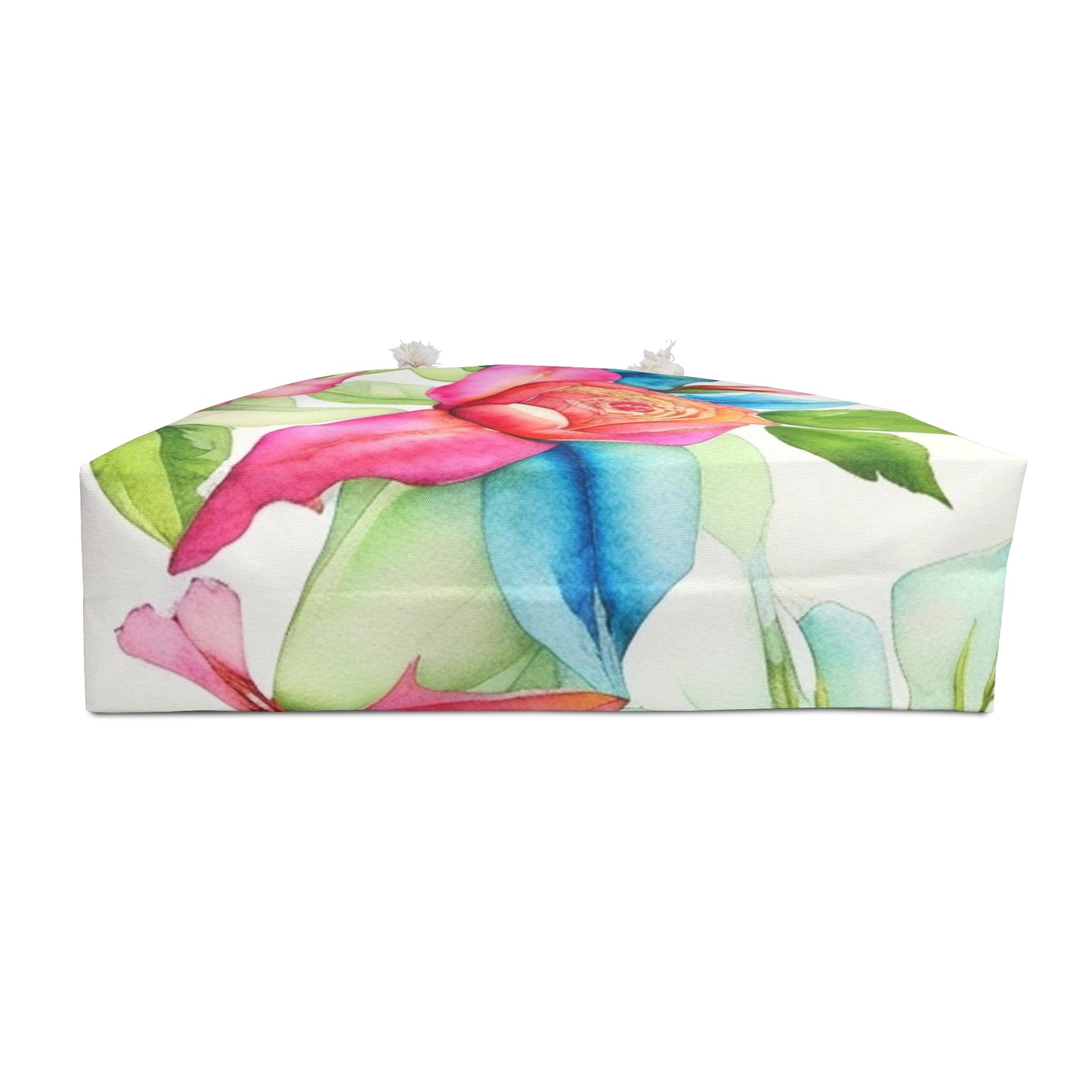 White Floral Weekender Bag
