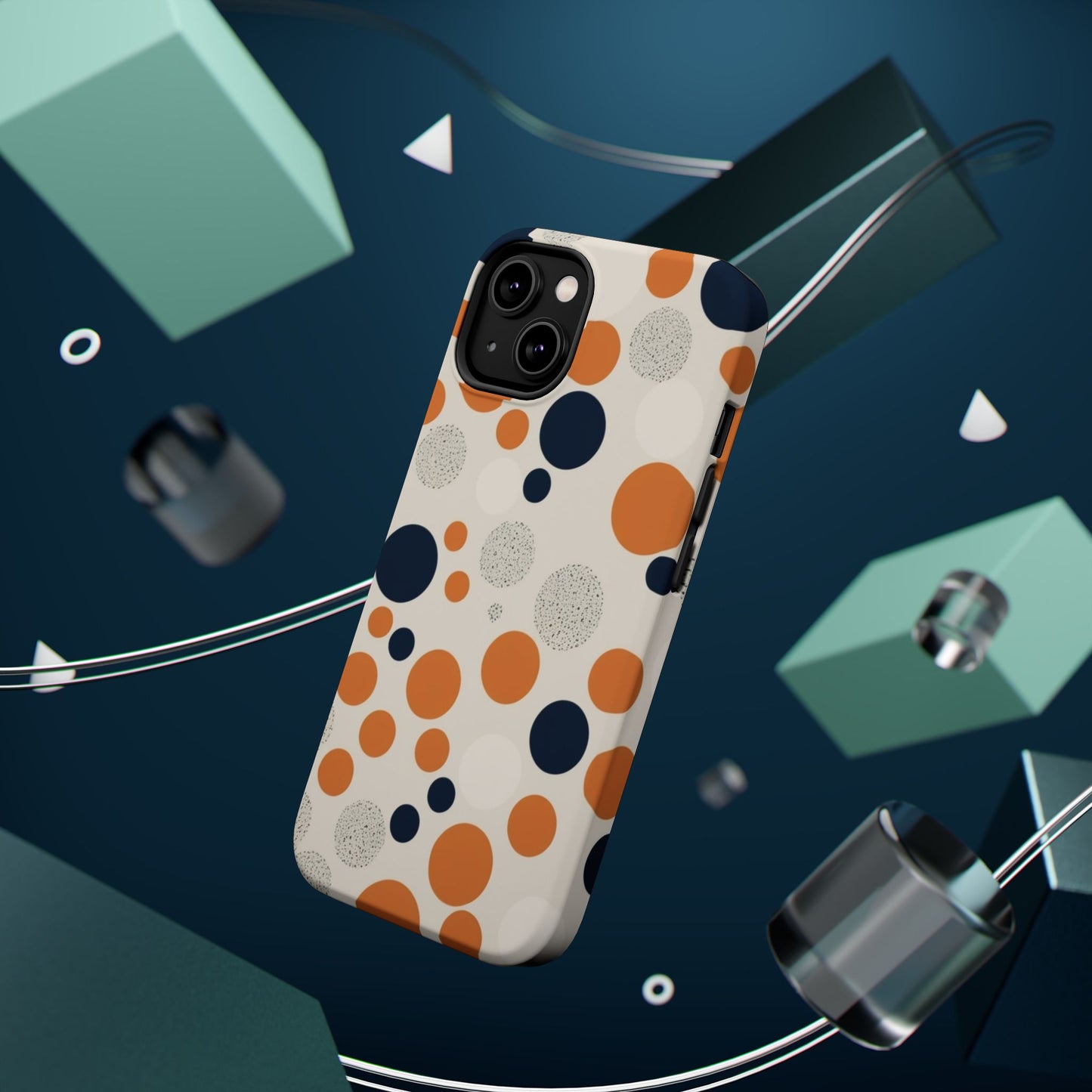Orange Polka Dot Magnetic Phone Case