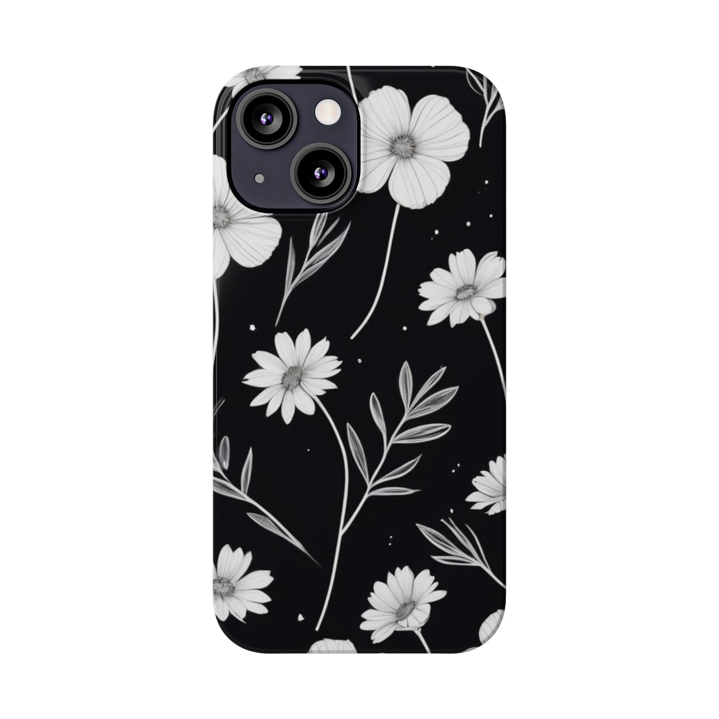 Floral Slim Phone Case for iPhone