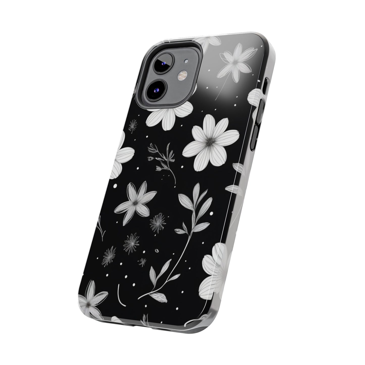 Elegant Floral Tough Phone Case for iPhone 16 15 14 13 12 11 X 8 7 Samsung Galaxy S24 S23 S22 S21