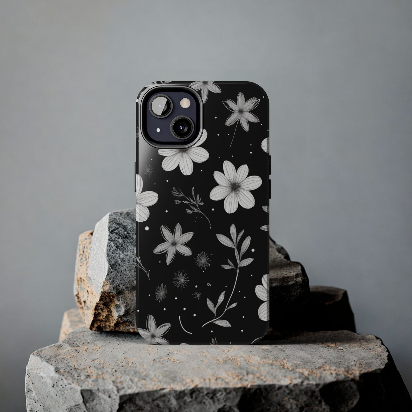 Elegant Floral Tough Phone Case for iPhone 16 15 14 13 12 11 X 8 7 Samsung Galaxy S24 S23 S22 S21