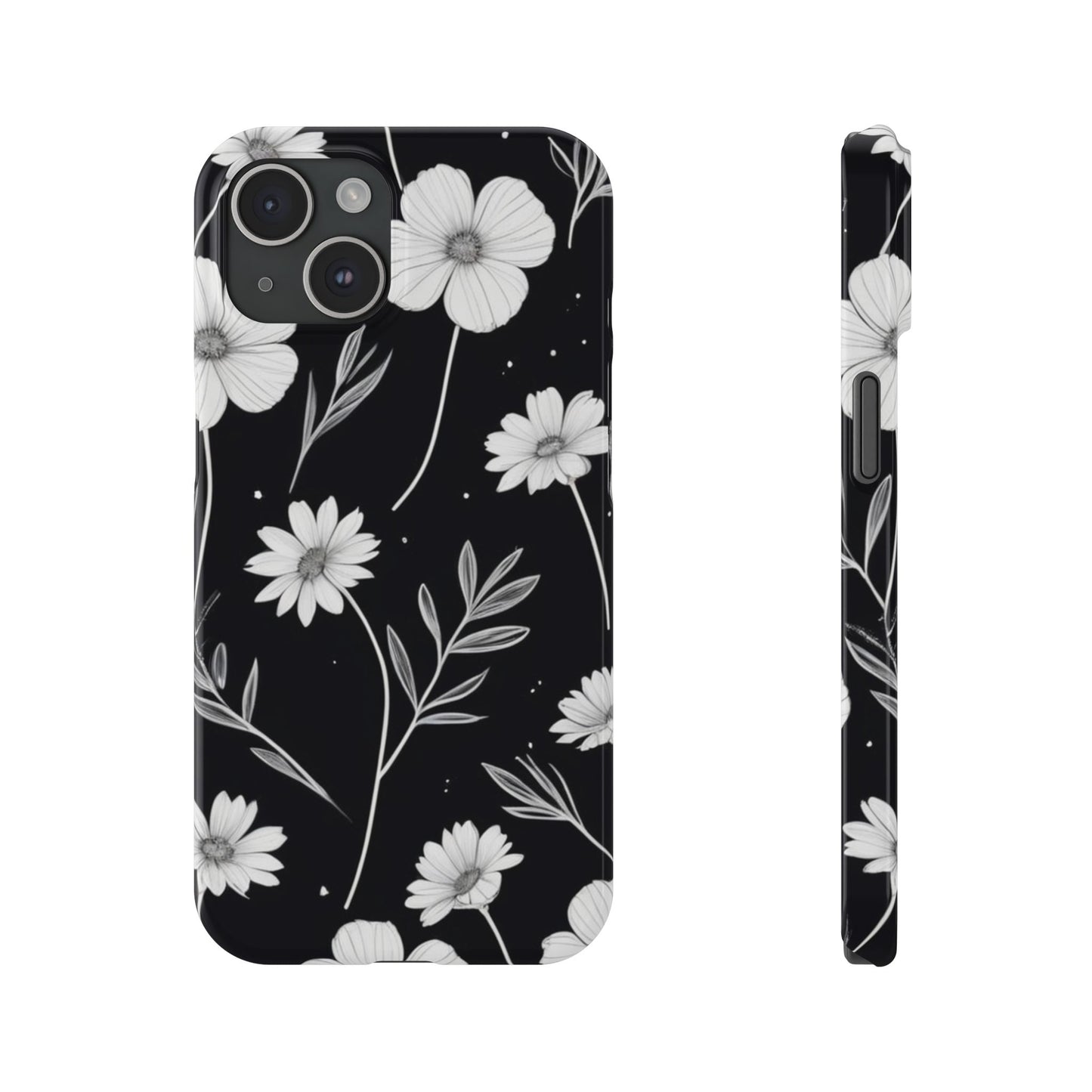 Floral Slim Phone Case for iPhone