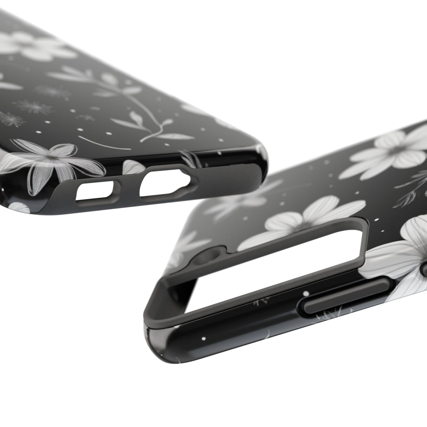 Elegant Floral Tough Phone Case for iPhone 16 15 14 13 12 11 X 8 7 Samsung Galaxy S24 S23 S22 S21