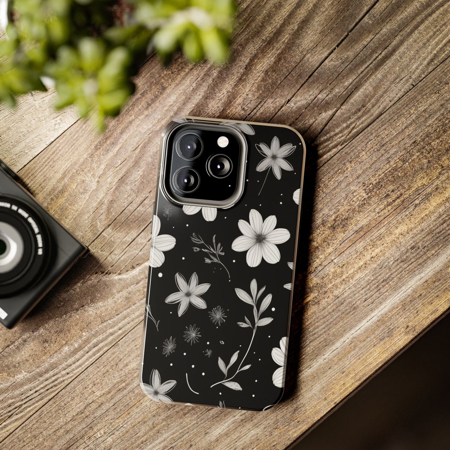 Elegant Floral Tough Phone Case for iPhone 16 15 14 13 12 11 X 8 7 Samsung Galaxy S24 S23 S22 S21