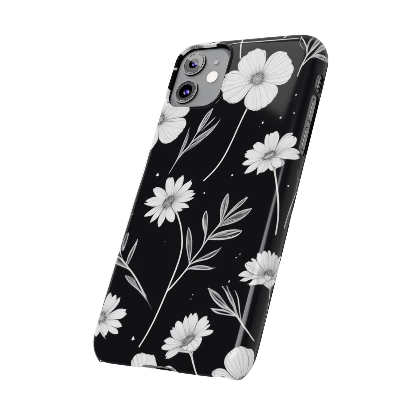 Floral Slim Phone Case for iPhone