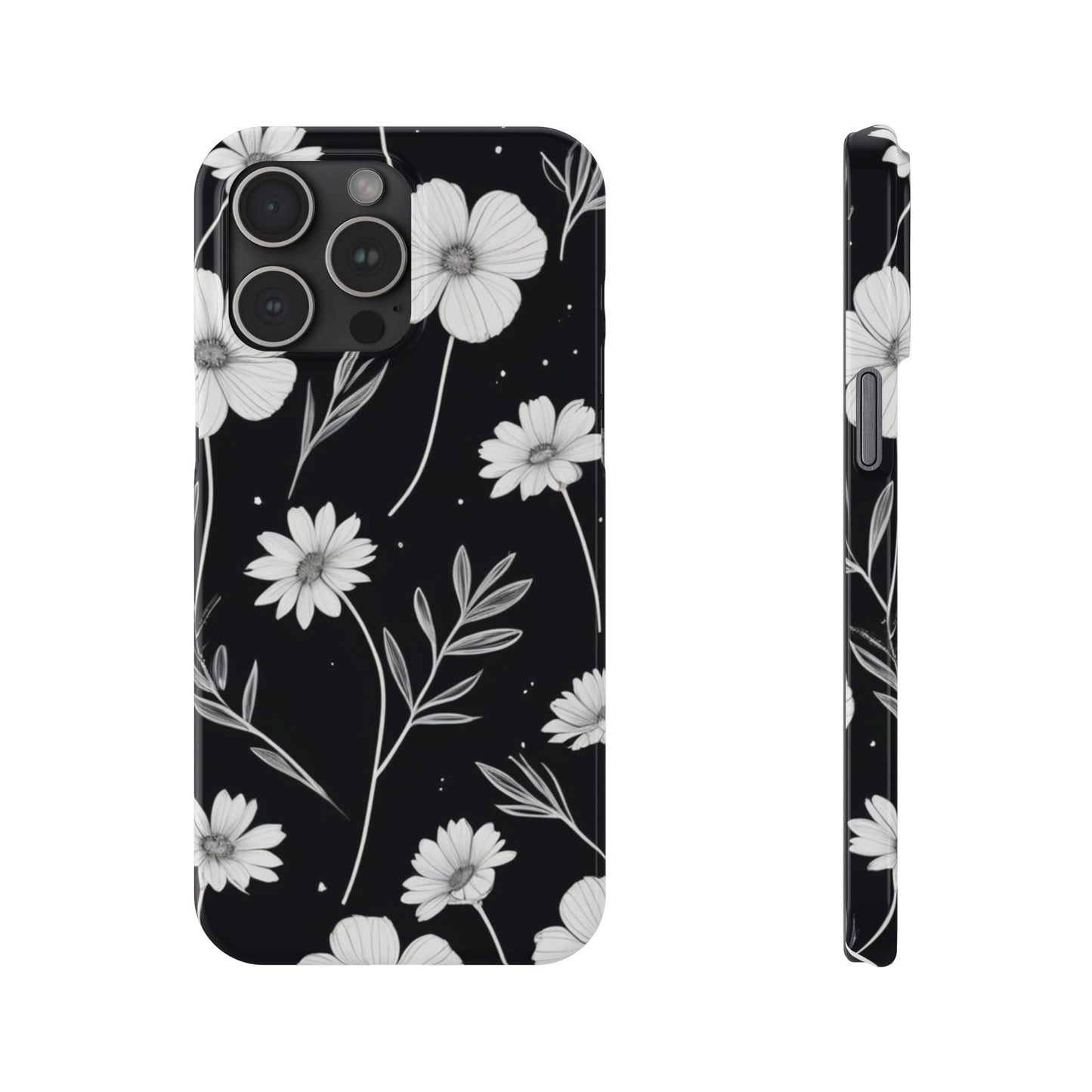 Floral Slim Phone Case for iPhone