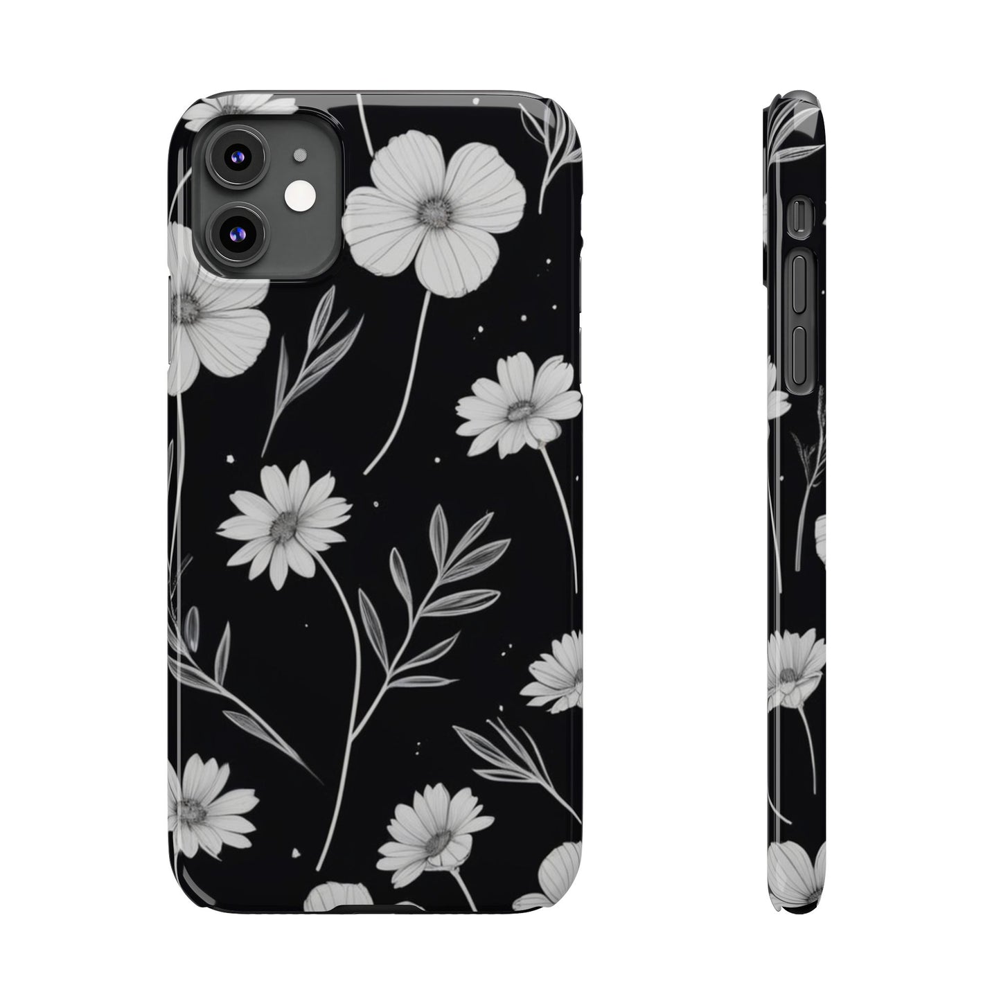 Floral Slim Phone Case for iPhone