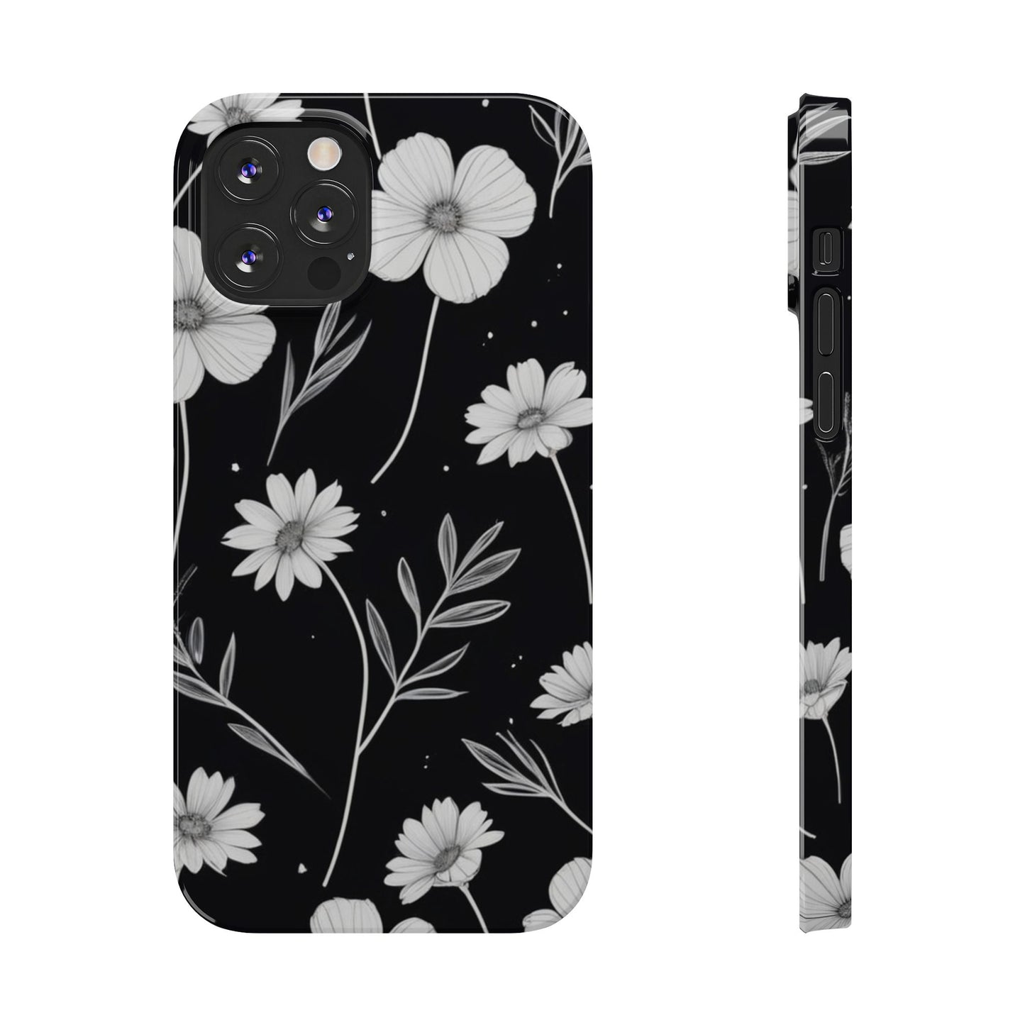 Floral Slim Phone Case for iPhone