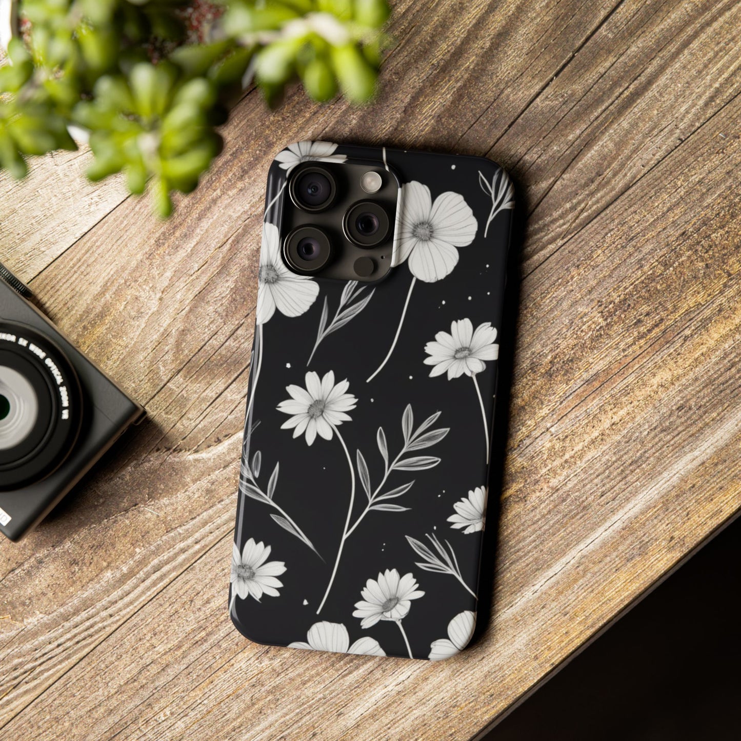 Floral Slim Phone Case for iPhone