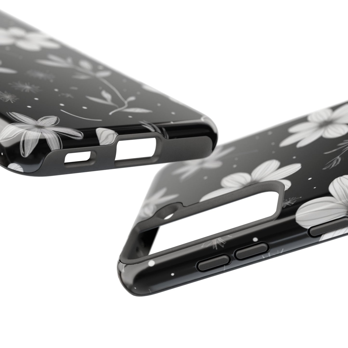Elegant Floral Tough Phone Case for iPhone 16 15 14 13 12 11 X 8 7 Samsung Galaxy S24 S23 S22 S21