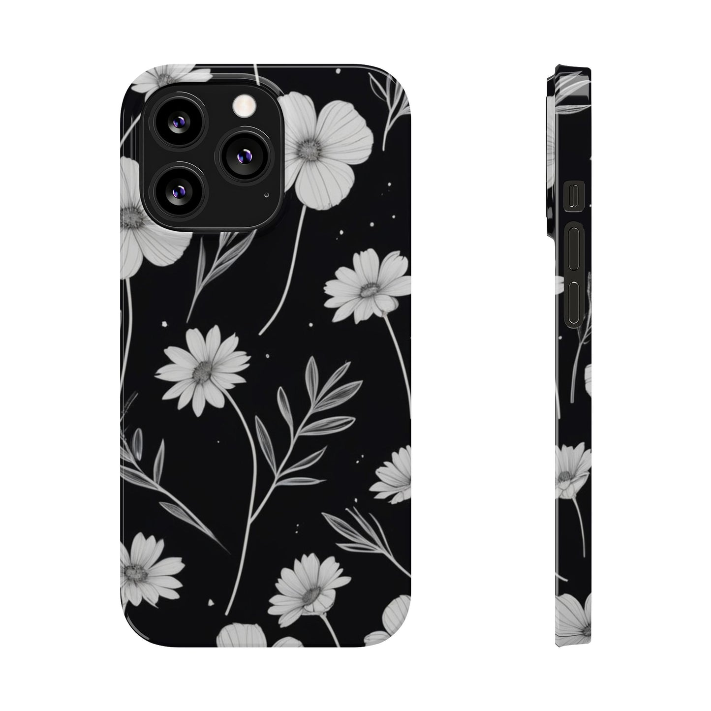 Floral Slim Phone Case for iPhone