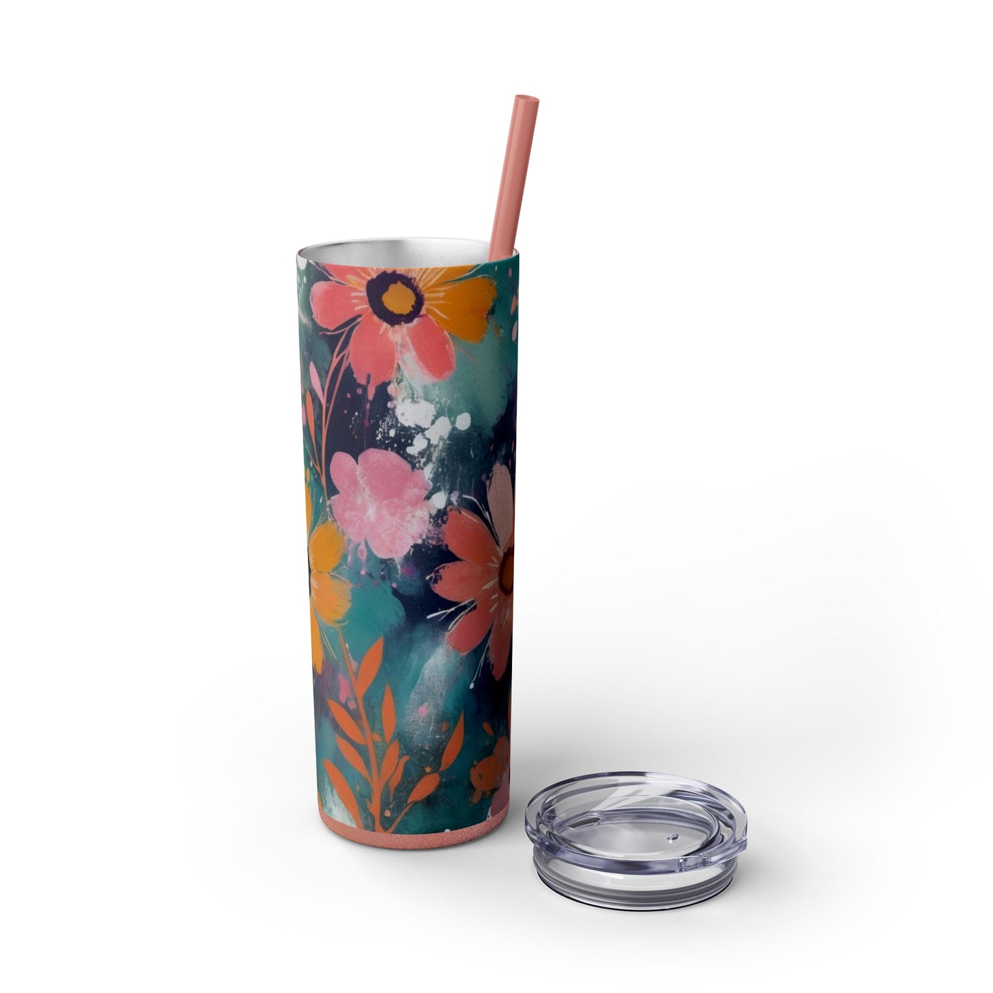 20oz Vibrant Floral Skinny Tumbler