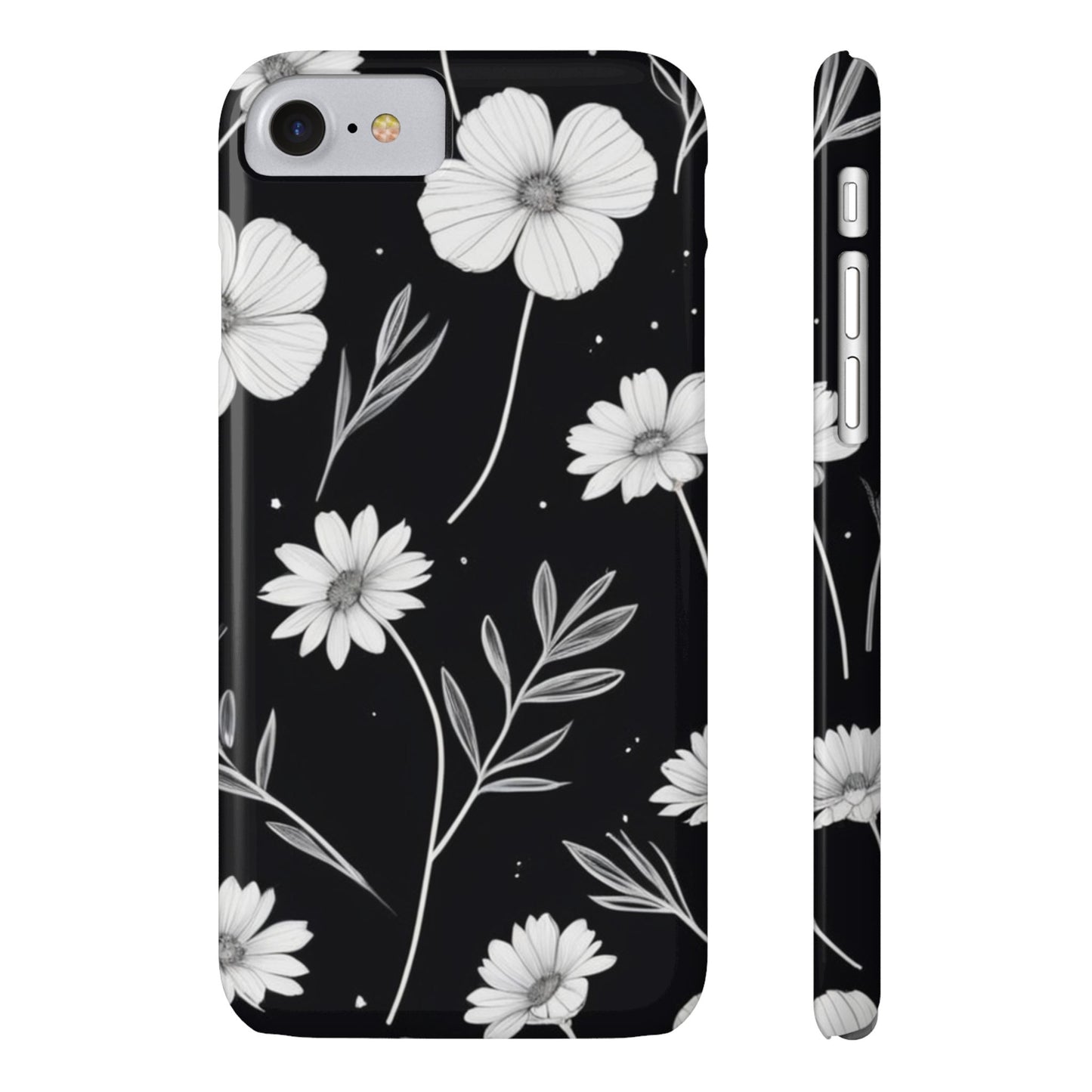 Floral Slim Phone Case for iPhone