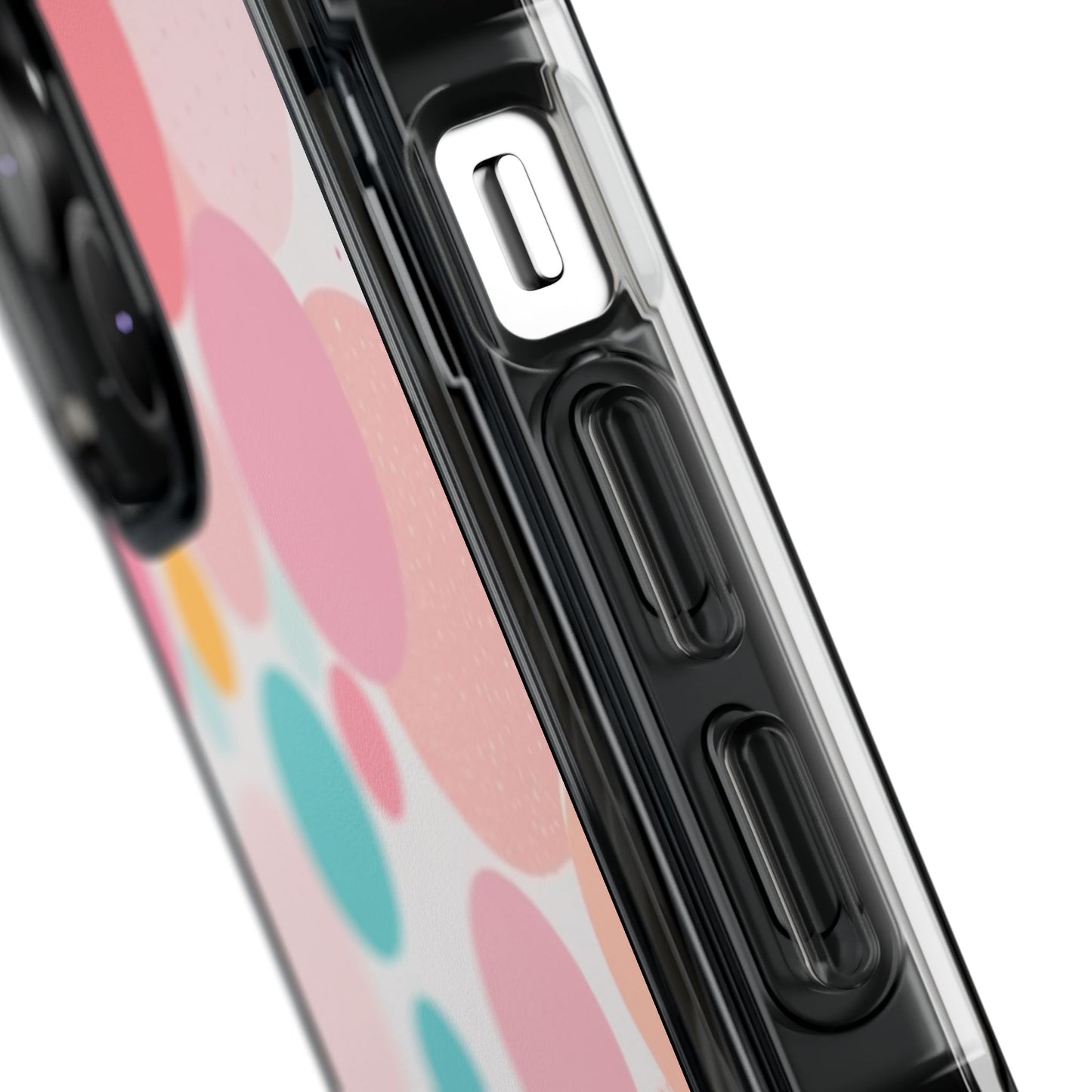 Colorful Polka Dot Magnetic Clear Impact Case for iPhone 16 15 14