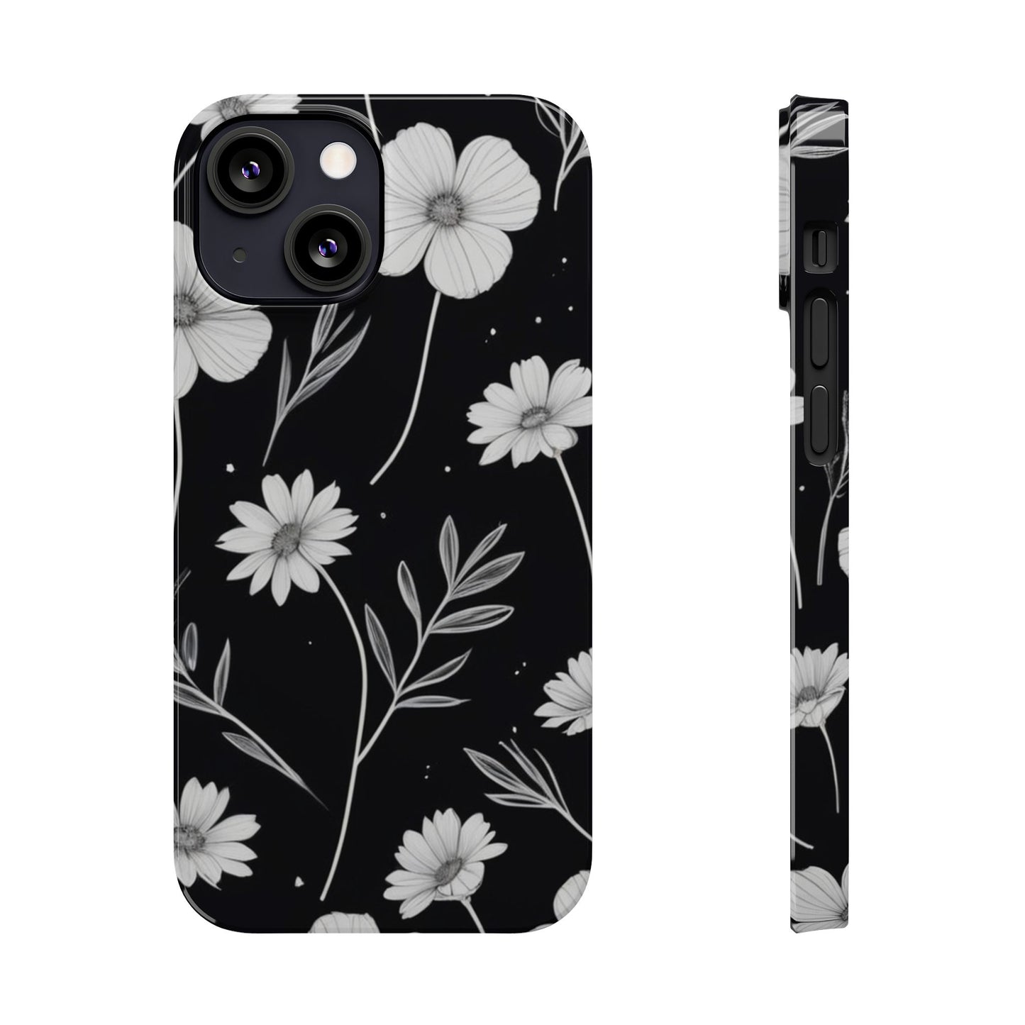 Floral Slim Phone Case for iPhone