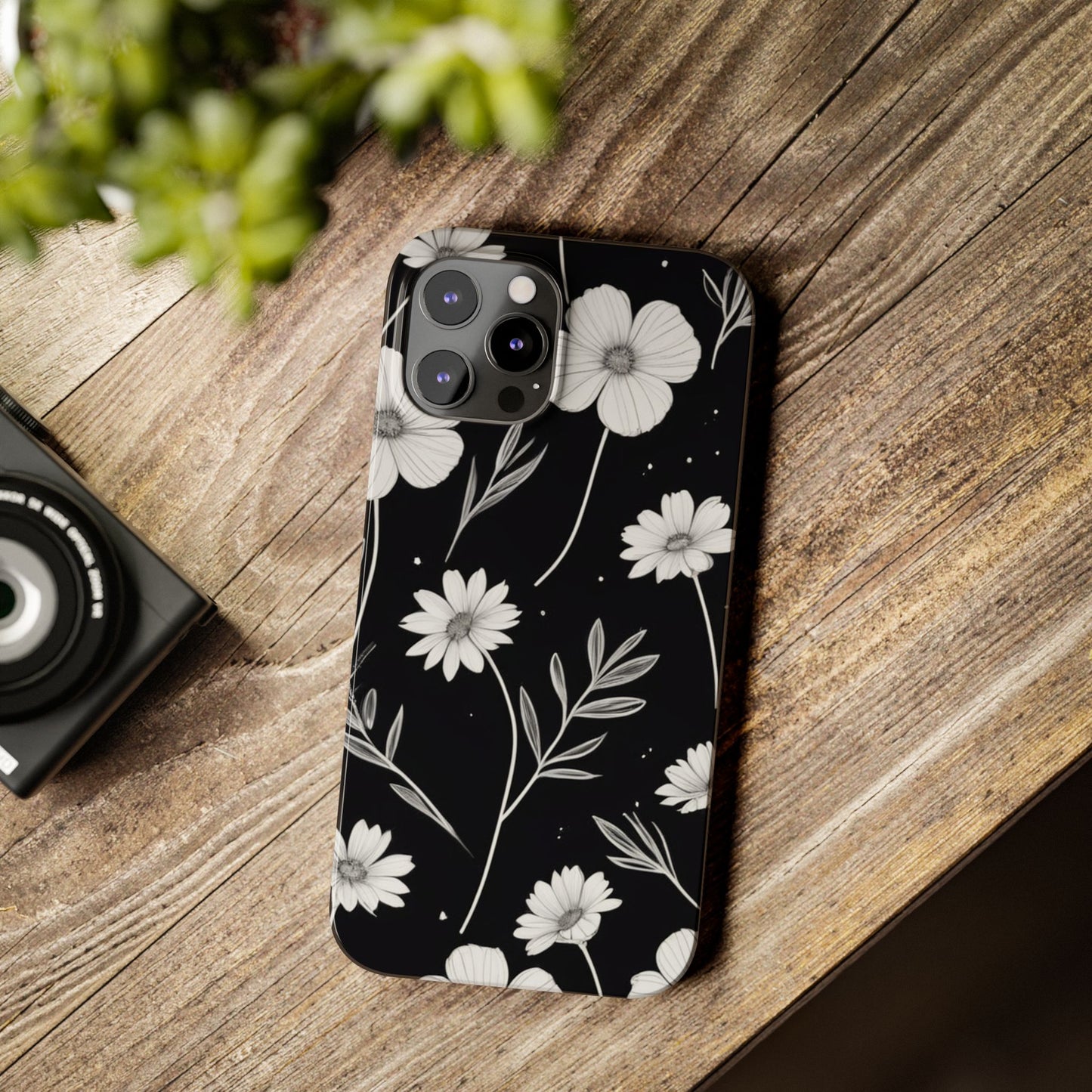 Floral Slim Phone Case for iPhone
