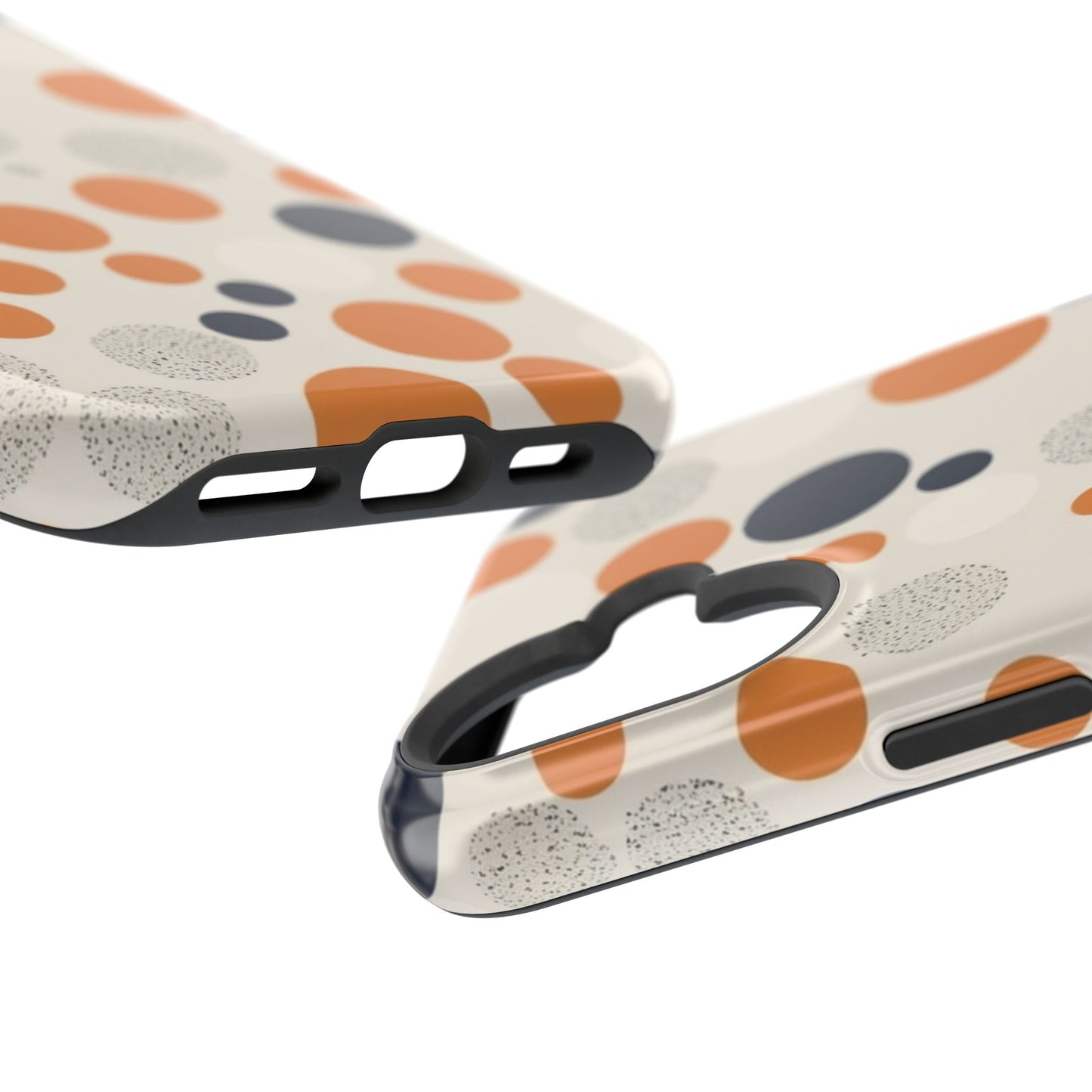 Orange Polka Dot Magnetic Phone Case