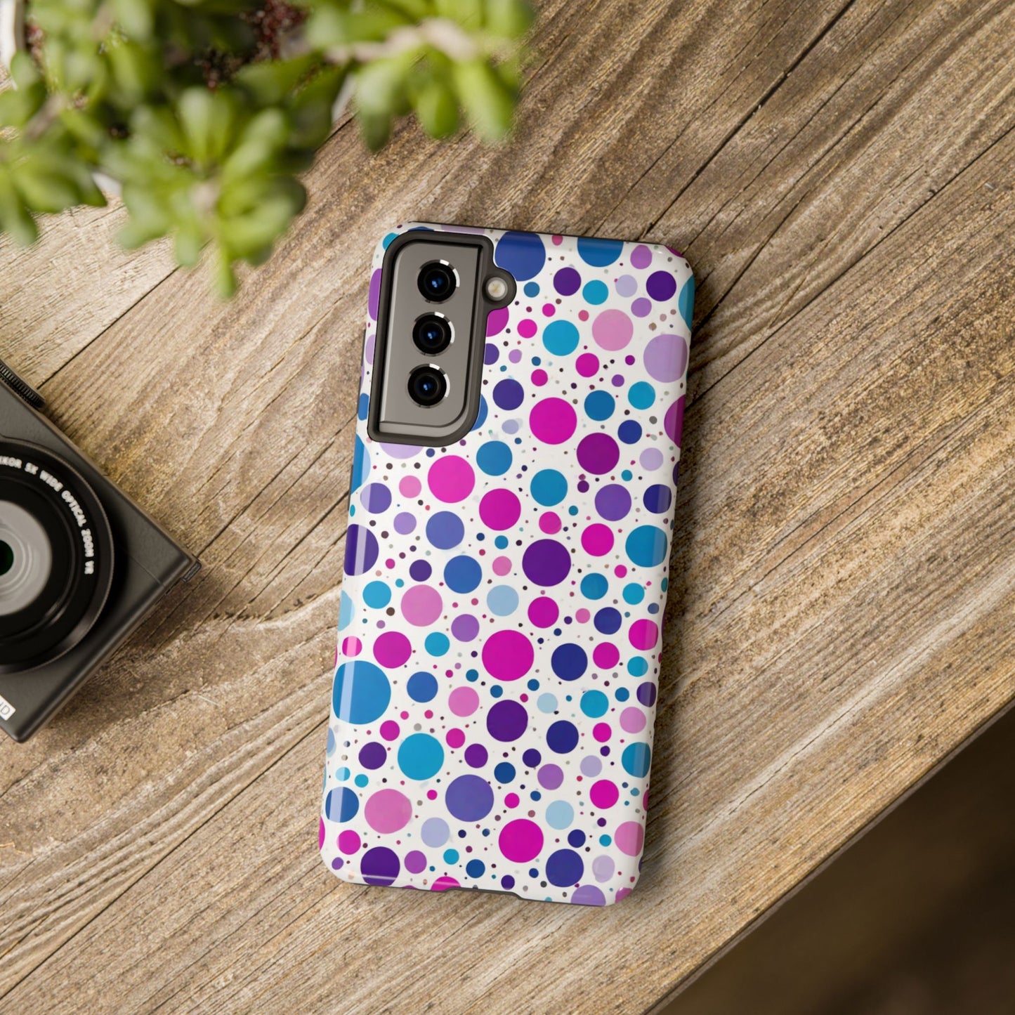Colorful Polka Dot Tough Phone Case