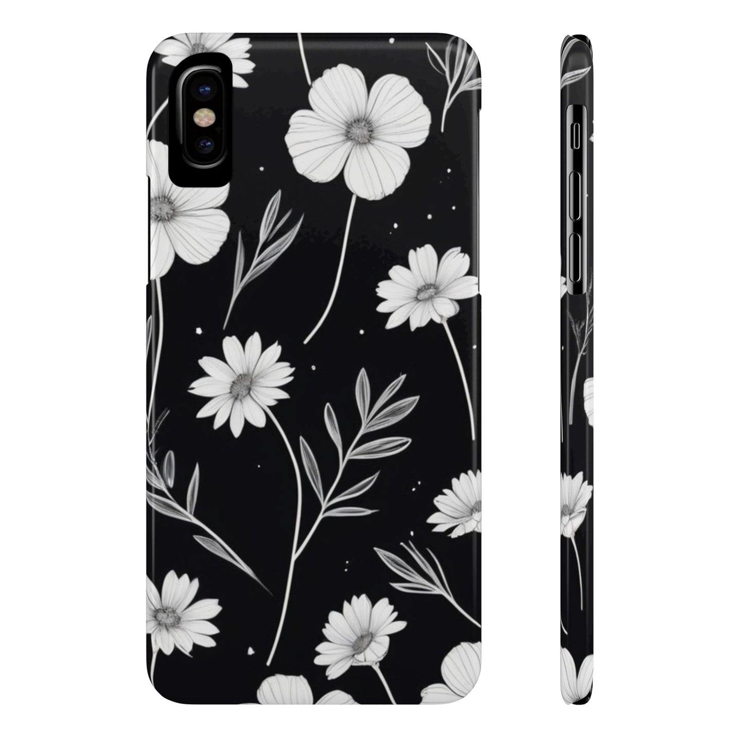 Floral Slim Phone Case for iPhone