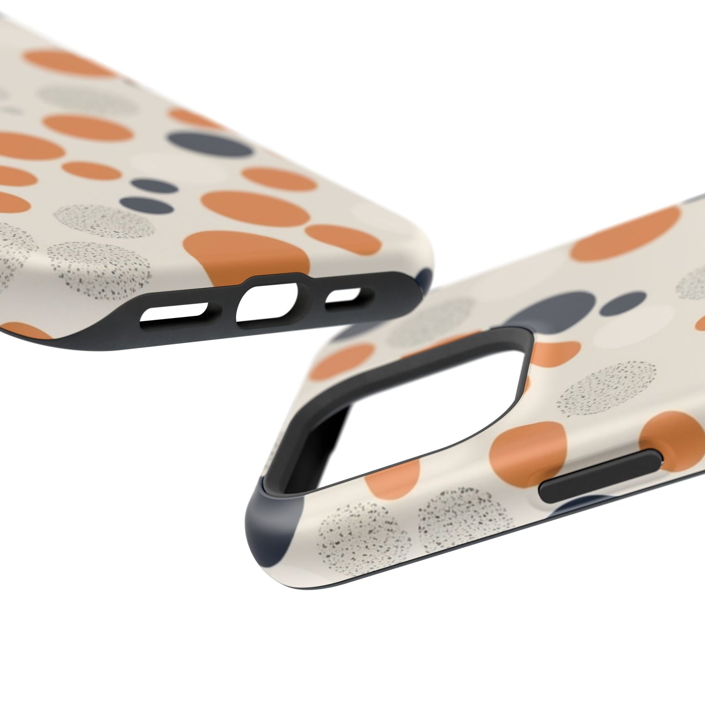 Orange Polka Dot Magnetic Phone Case