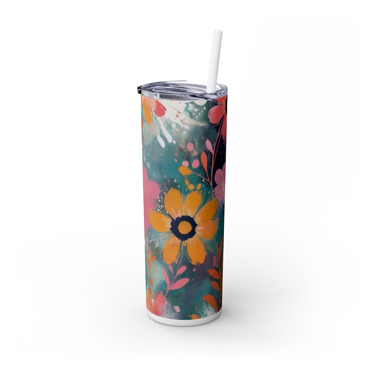 20oz Vibrant Floral Skinny Tumbler