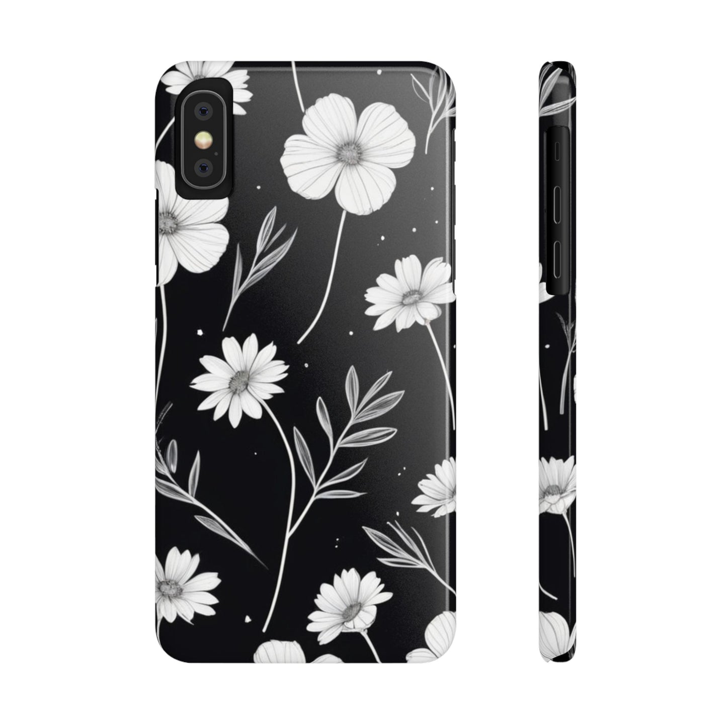 Floral Slim Phone Case for iPhone
