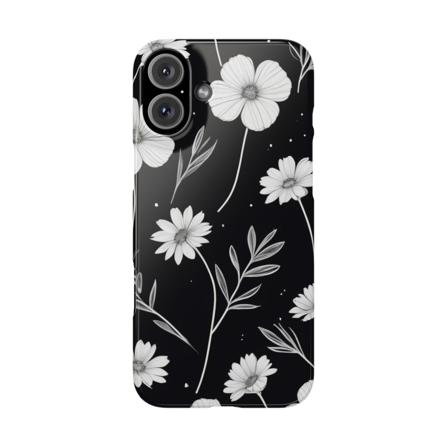 Floral Slim Phone Case for iPhone