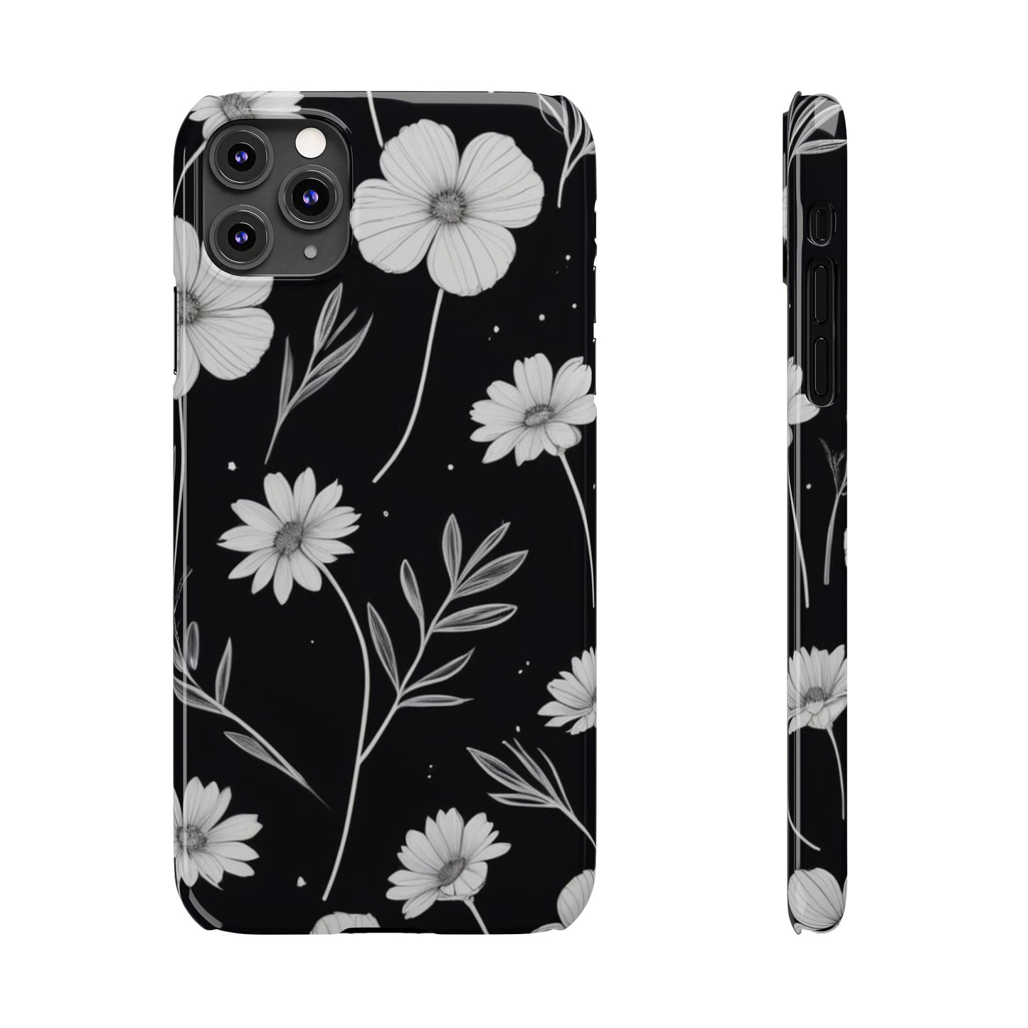 Floral Slim Phone Case for iPhone