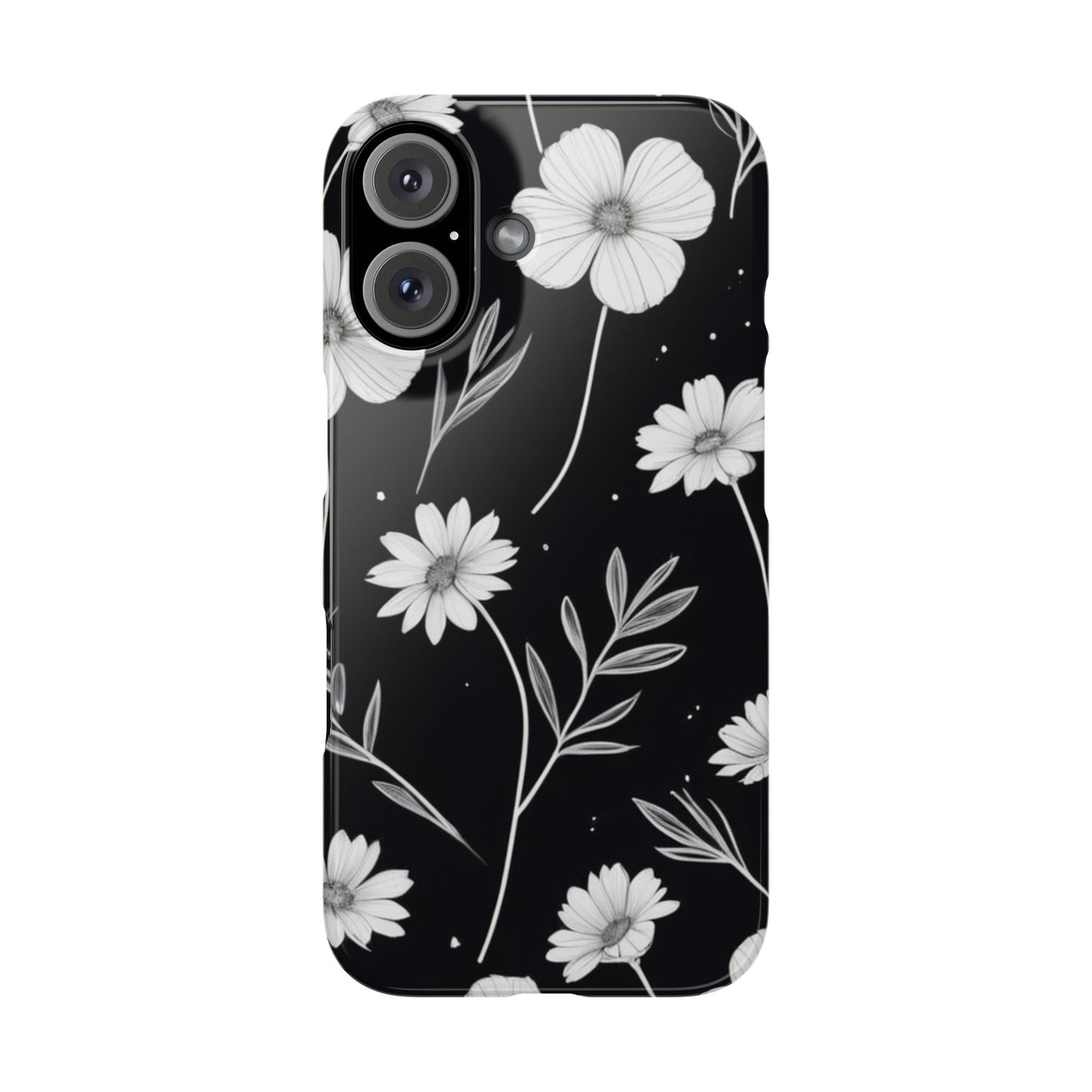 Floral Slim Phone Case for iPhone