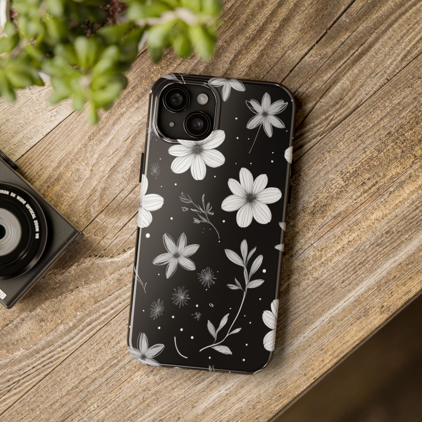 Elegant Floral Tough Phone Case for iPhone 16 15 14 13 12 11 X 8 7 Samsung Galaxy S24 S23 S22 S21