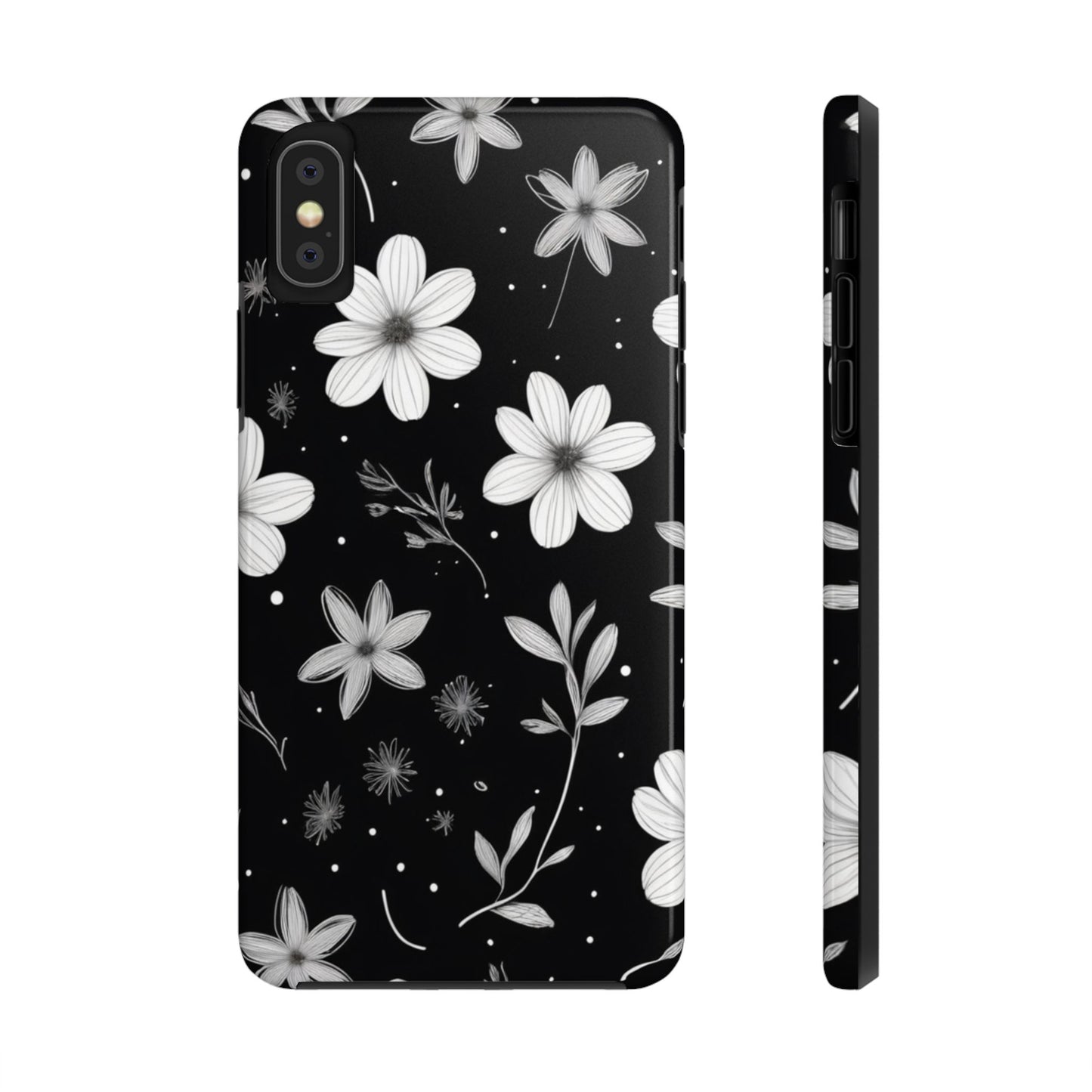 Elegant Floral Tough Phone Case for iPhone 16 15 14 13 12 11 X 8 7 Samsung Galaxy S24 S23 S22 S21