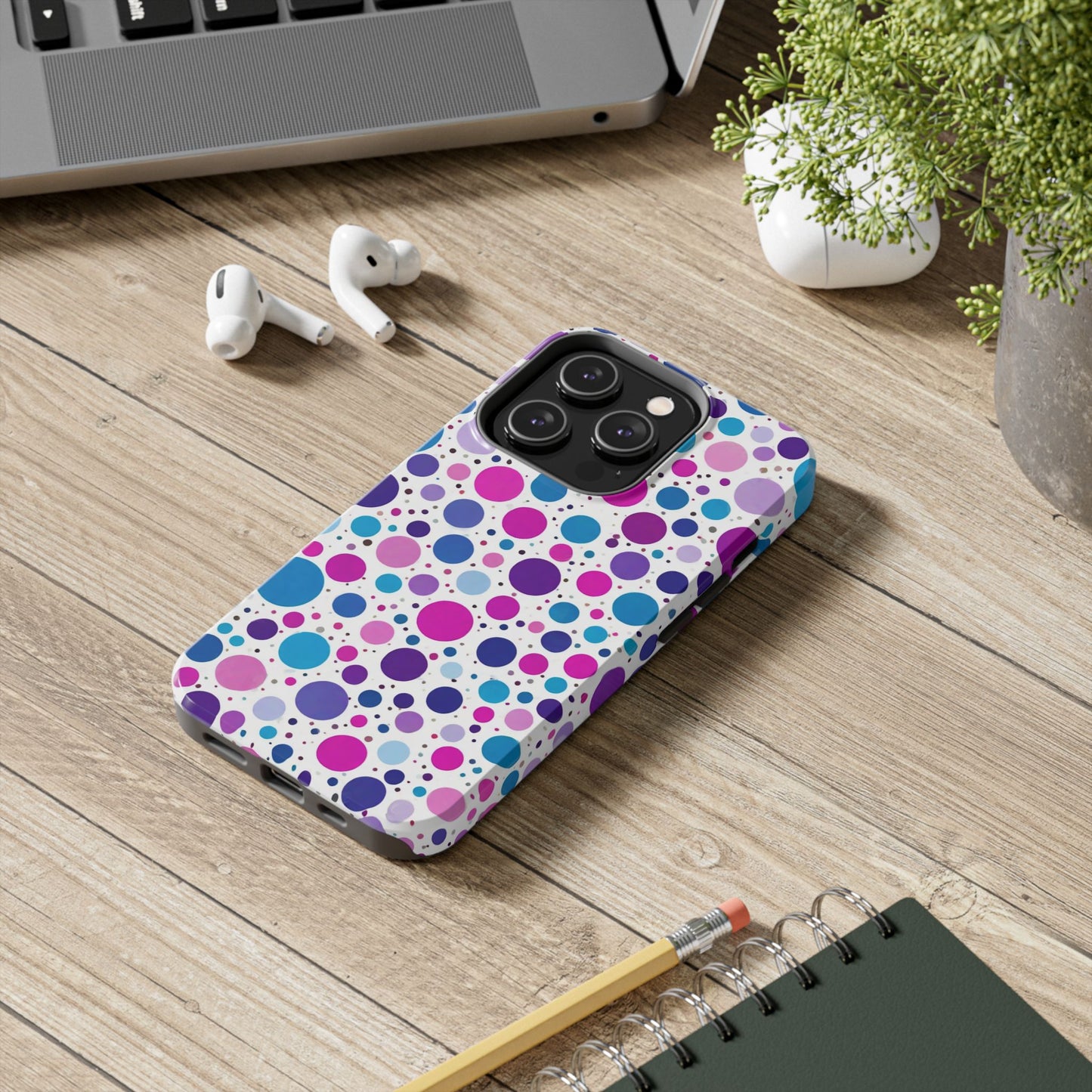 Colorful Polka Dot Tough Phone Case