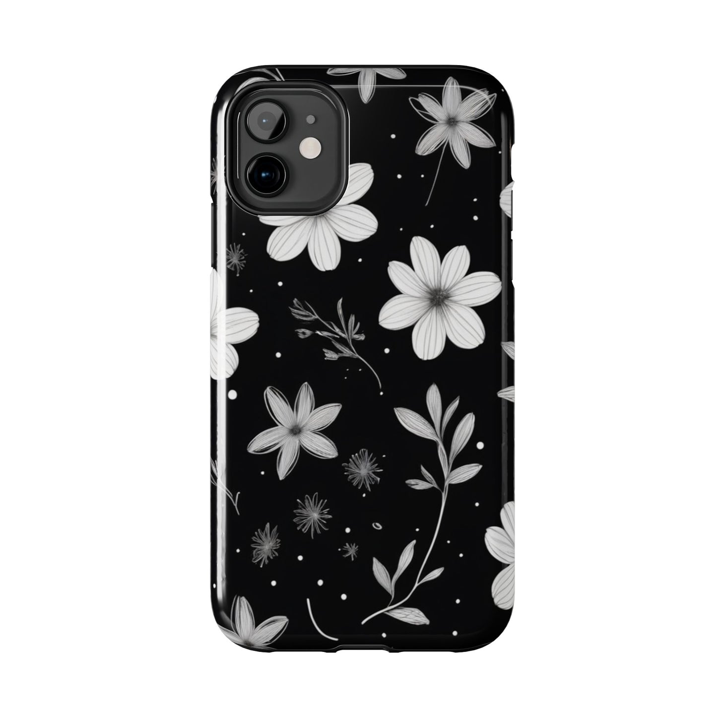Elegant Floral Tough Phone Case for iPhone 16 15 14 13 12 11 X 8 7 Samsung Galaxy S24 S23 S22 S21