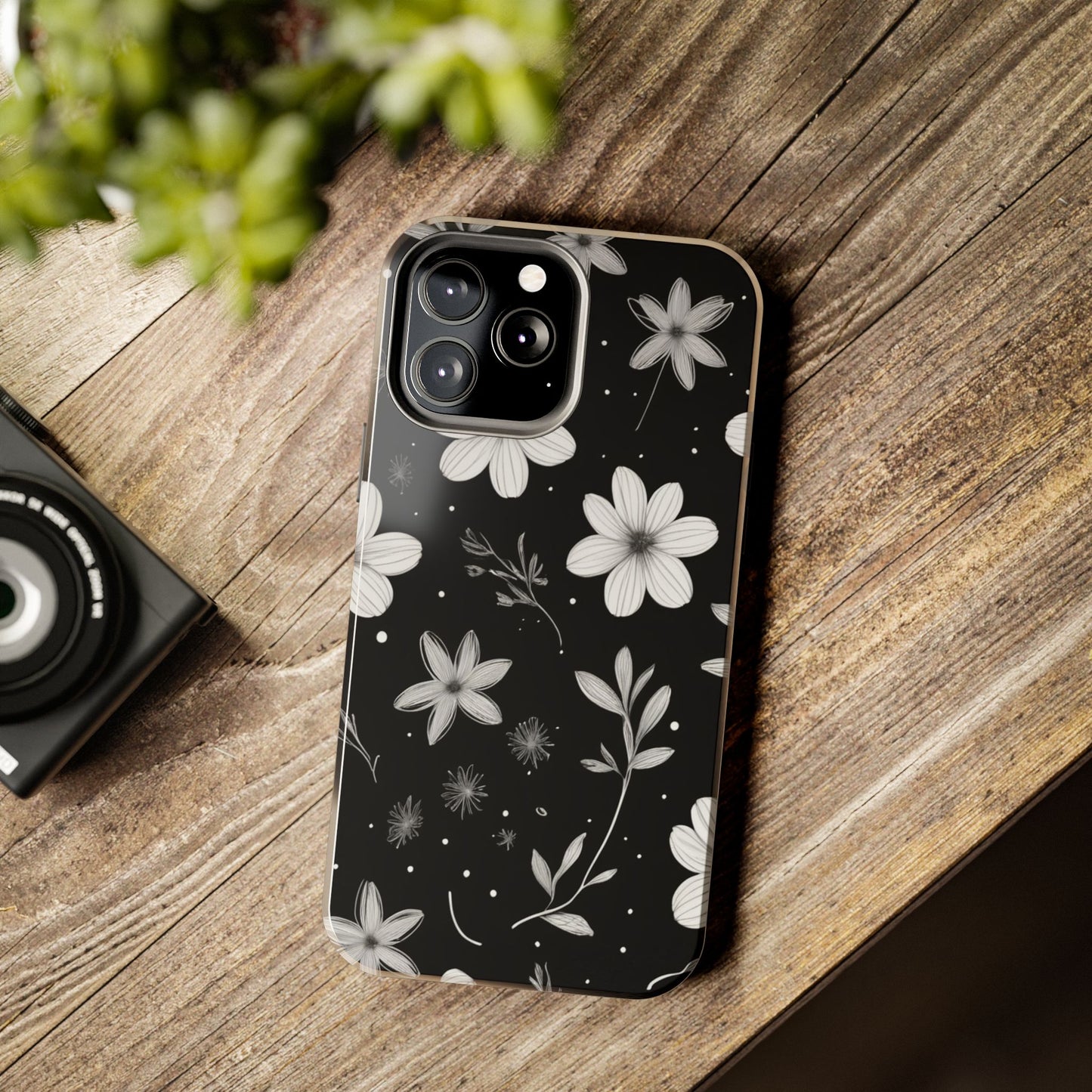 Elegant Floral Tough Phone Case for iPhone 16 15 14 13 12 11 X 8 7 Samsung Galaxy S24 S23 S22 S21