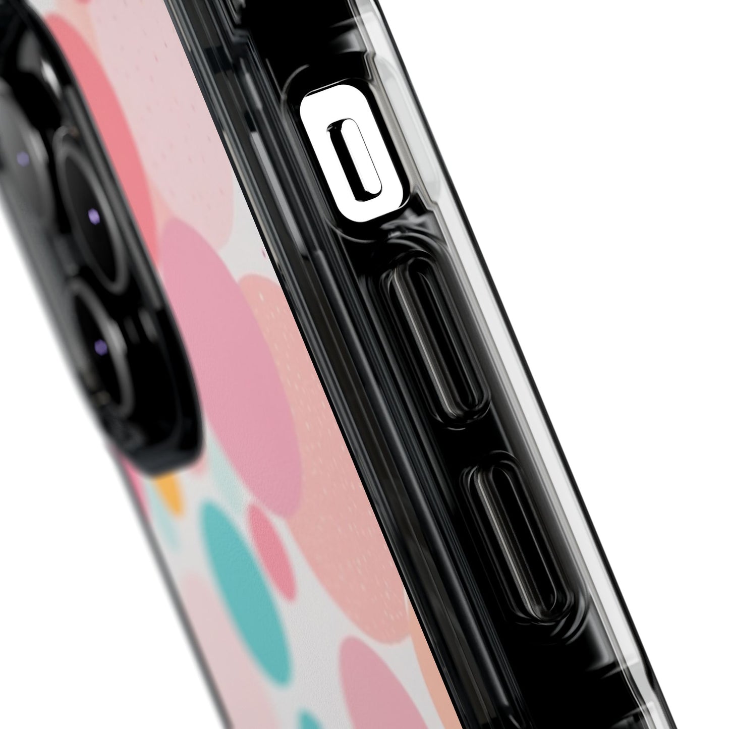 Colorful Polka Dot Magnetic Clear Impact Case for iPhone 16 15 14