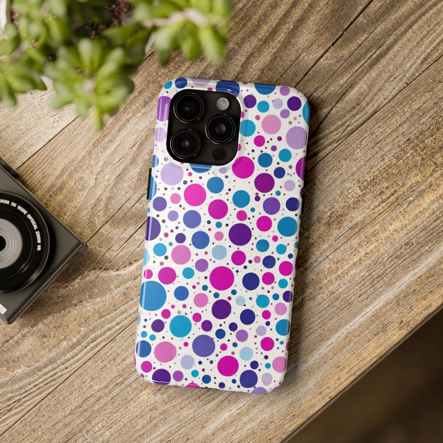 Colorful Polka Dot Tough Phone Case