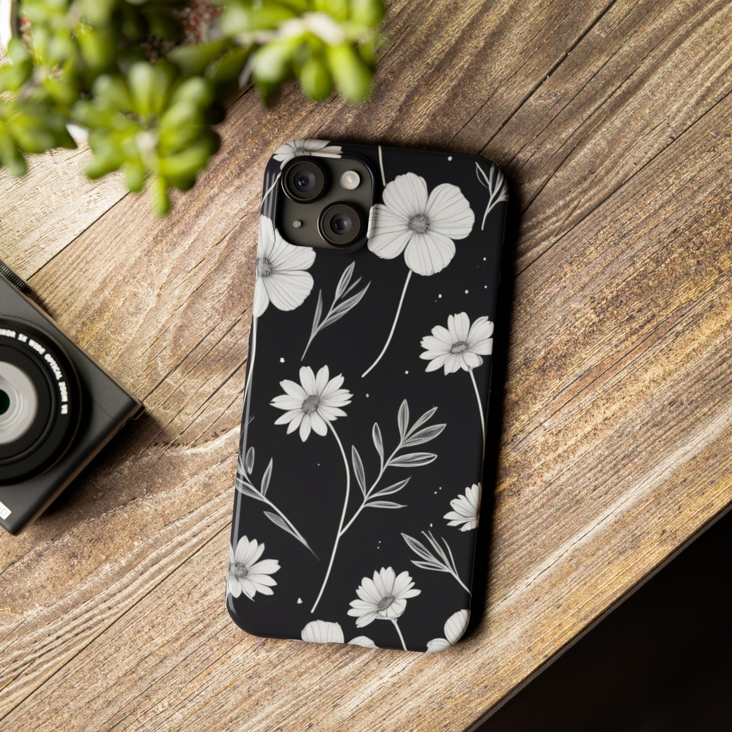 Floral Slim Phone Case for iPhone