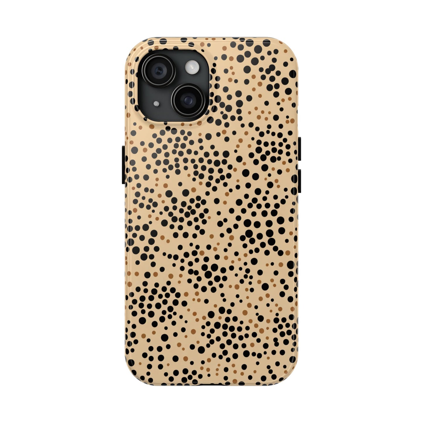 Tan and Black Dot Tough Phone Case