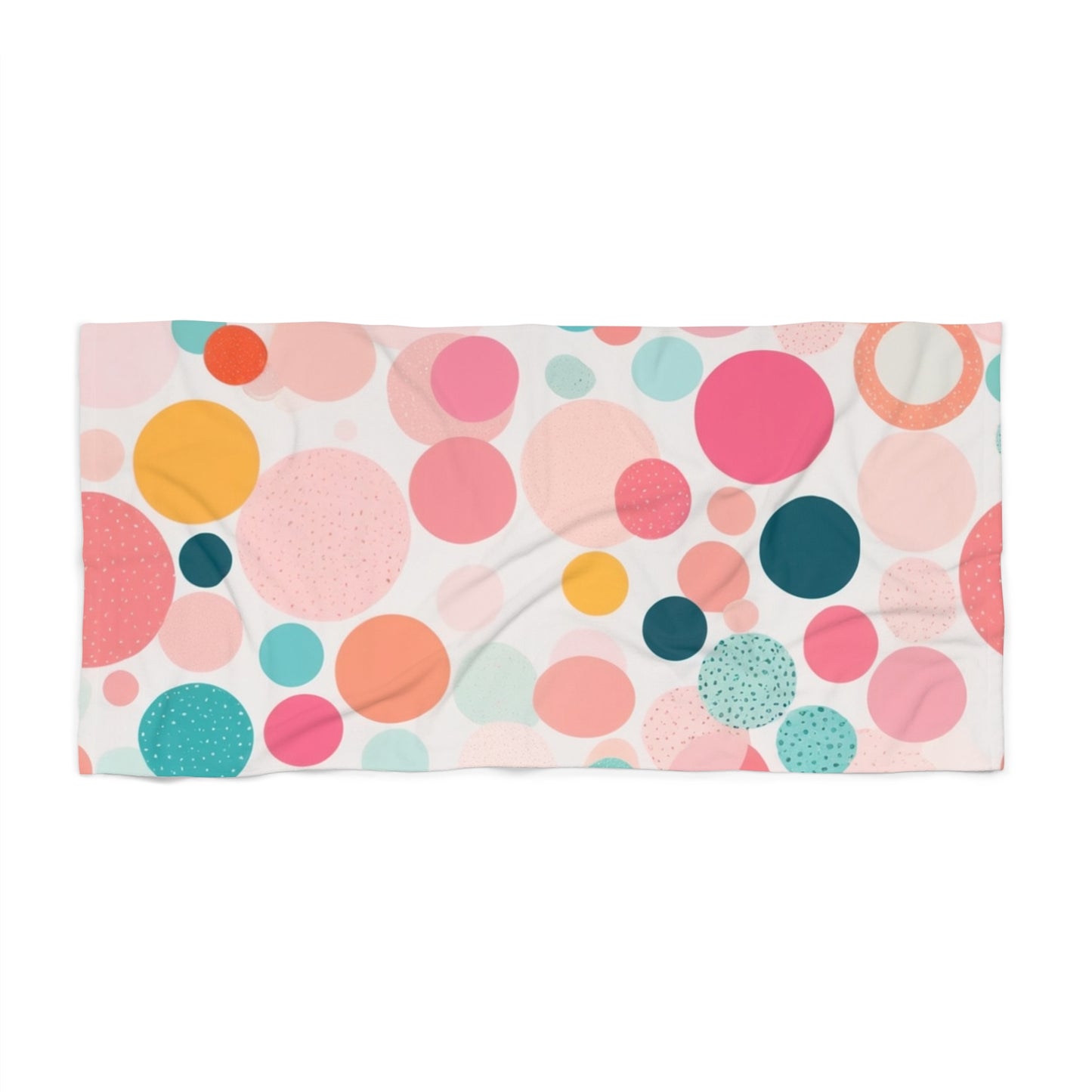 Pink Dot Beach Towel