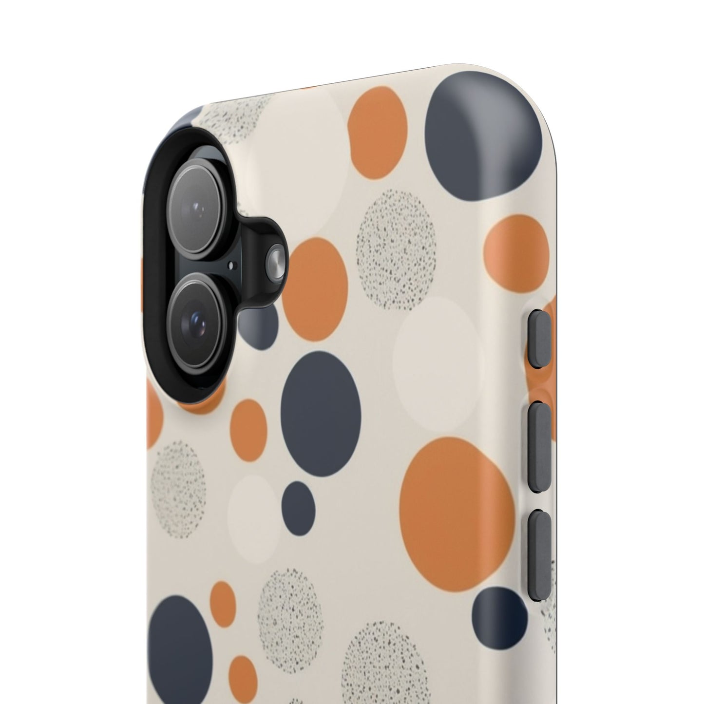 Orange Polka Dot Magnetic Phone Case