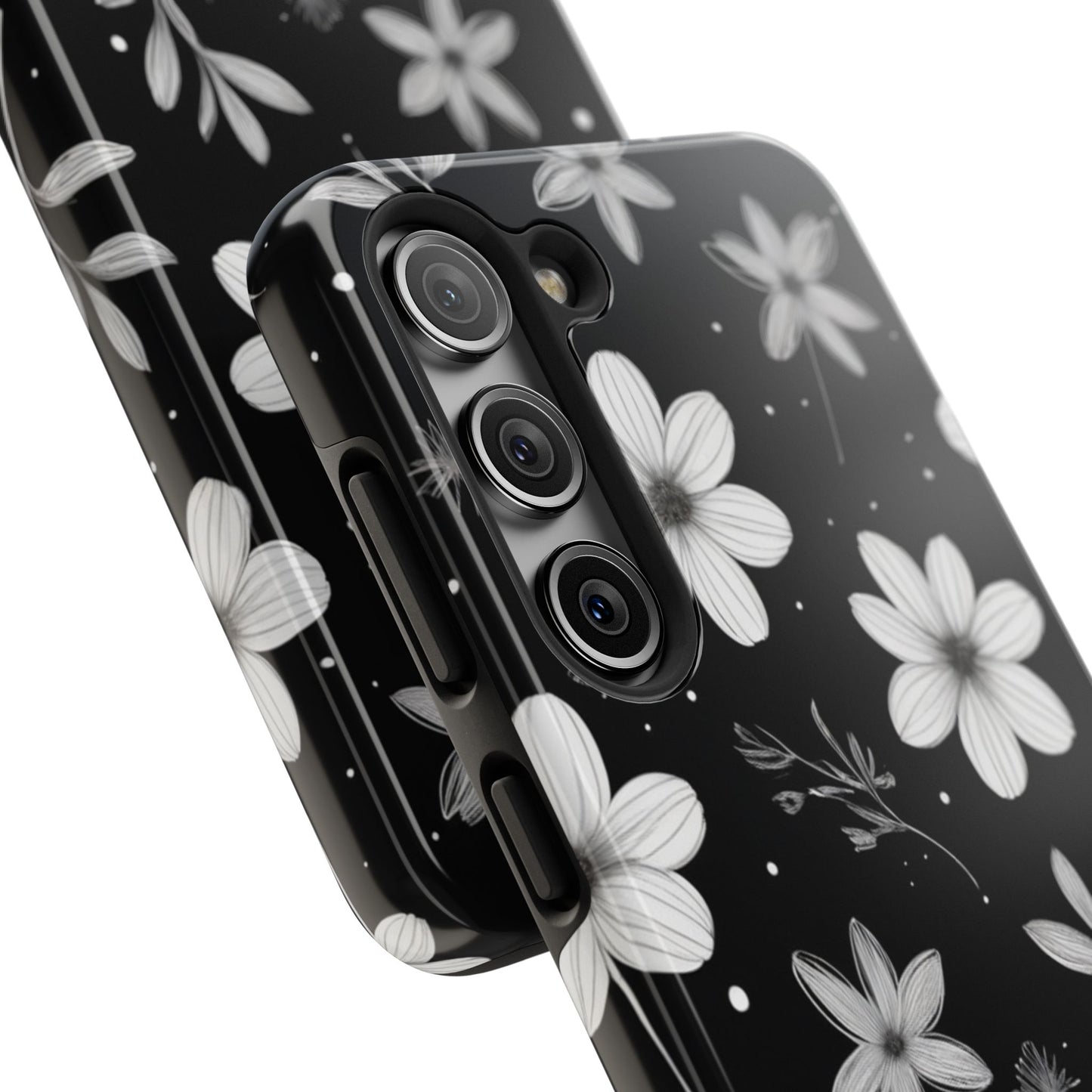 Elegant Floral Tough Phone Case for iPhone 16 15 14 13 12 11 X 8 7 Samsung Galaxy S24 S23 S22 S21