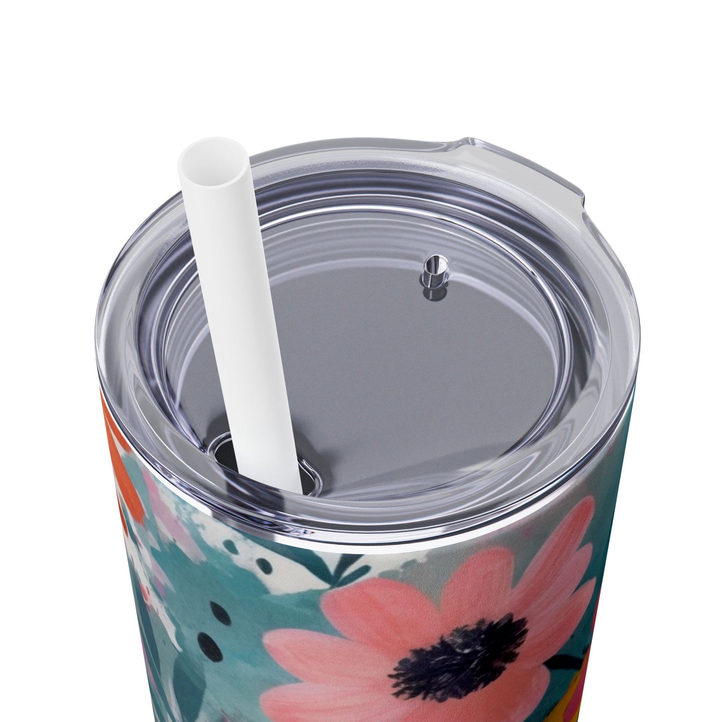 Floral Skinny Tumbler- 20oz